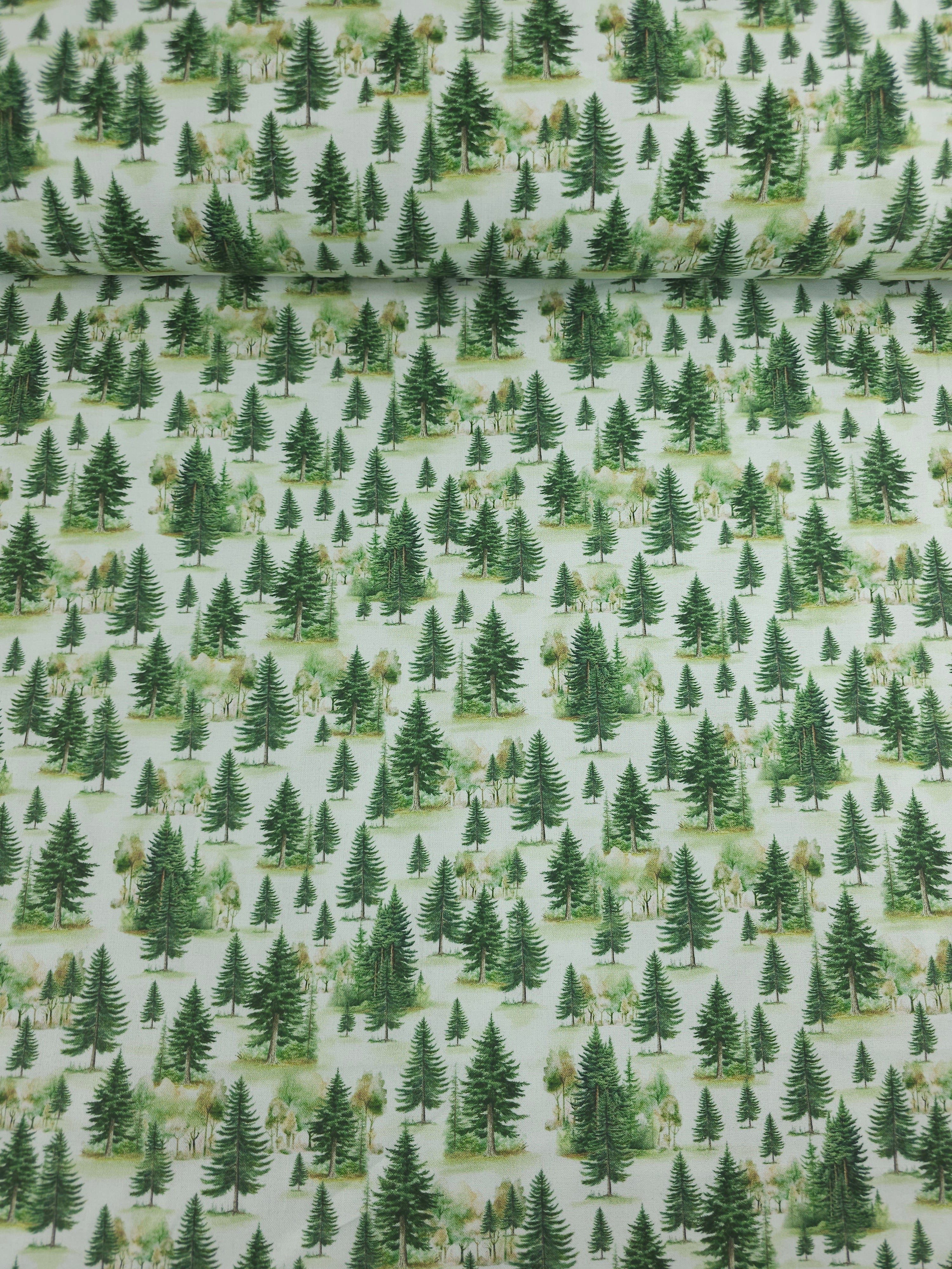 Christmas Tree Forest 100% Cotton