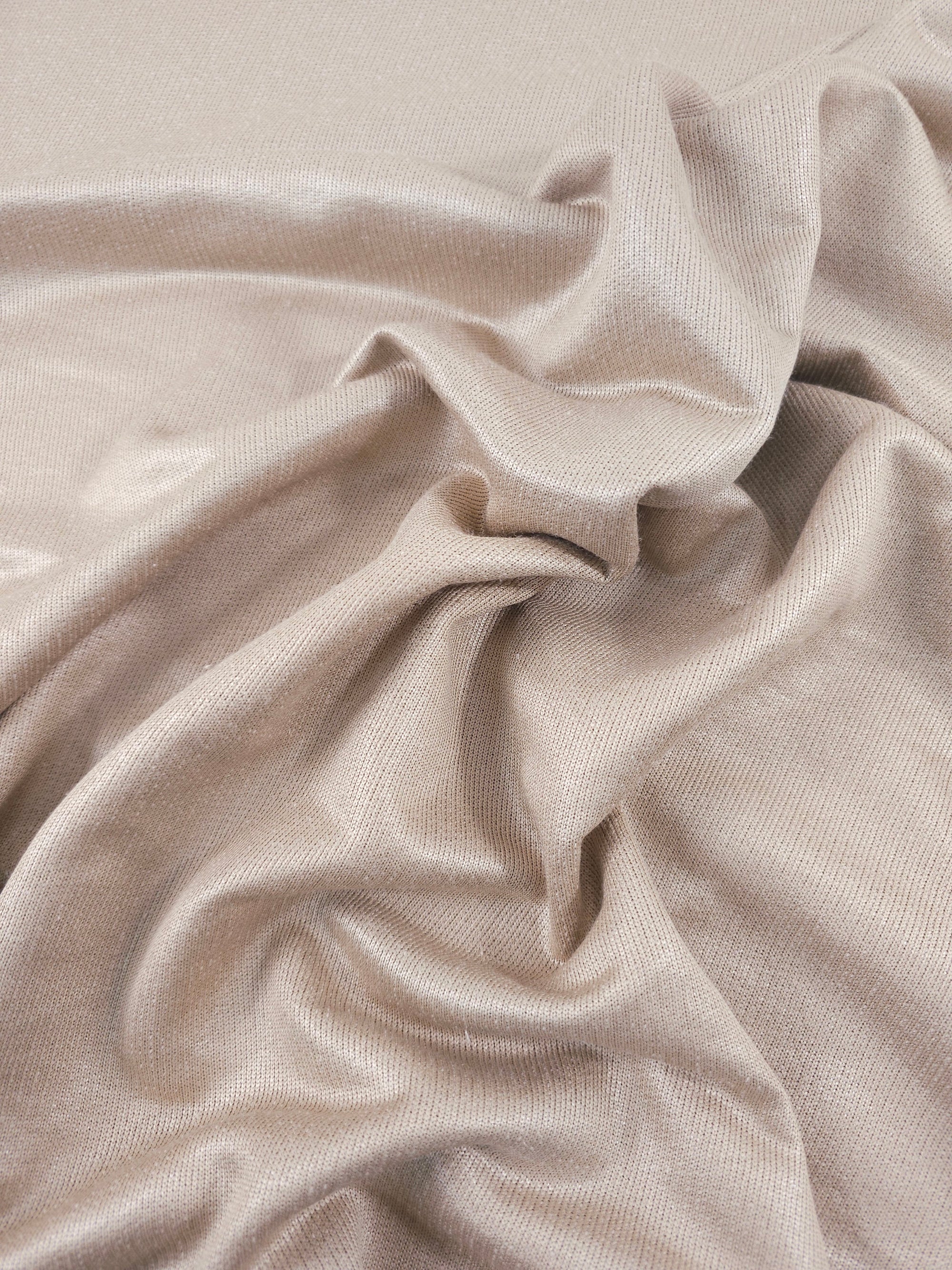 Metallic Champagne Loopback Terry