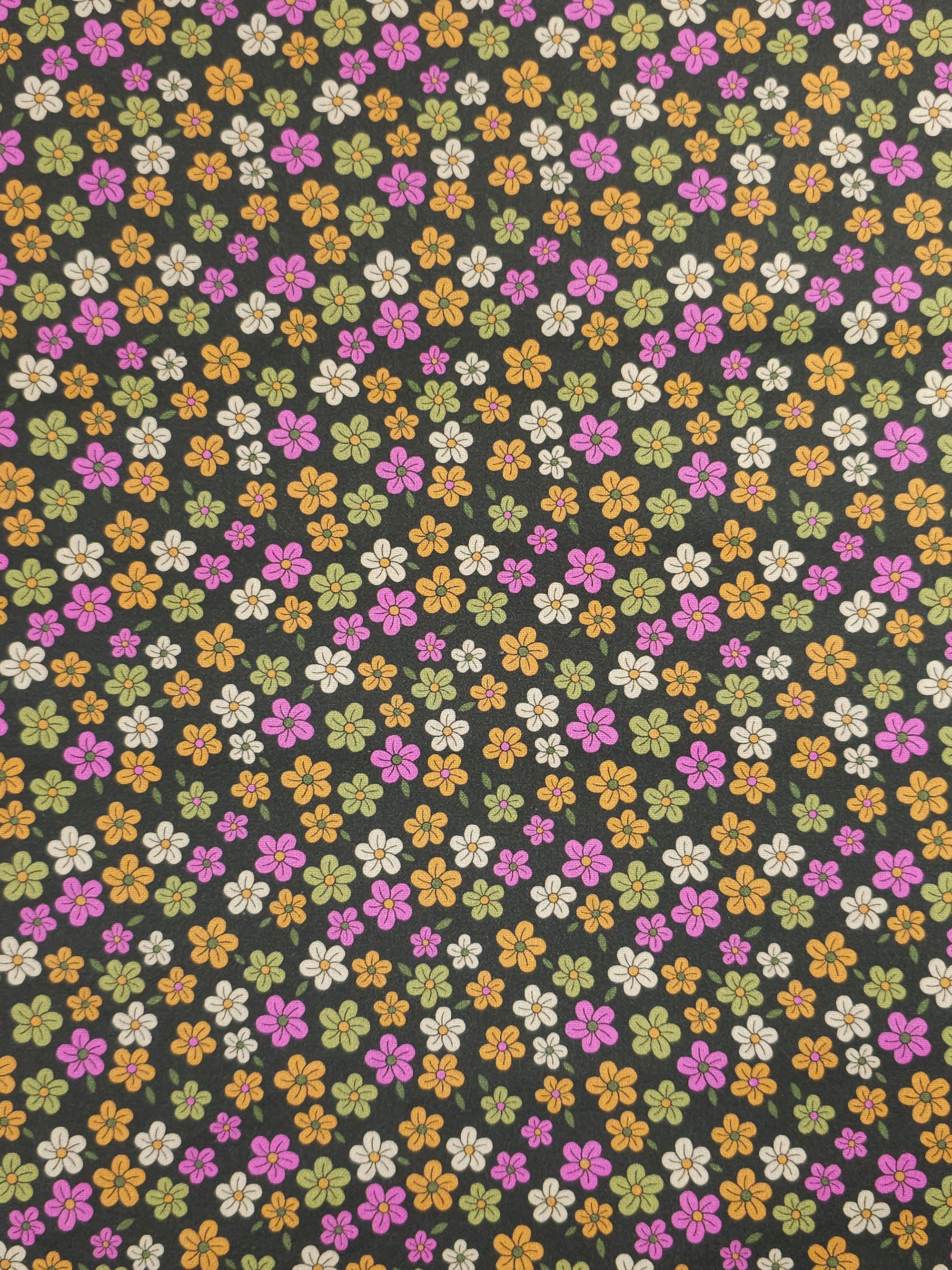 Deep Ditsy Floral Cotton Viscose *THE CRAFTY PIE*