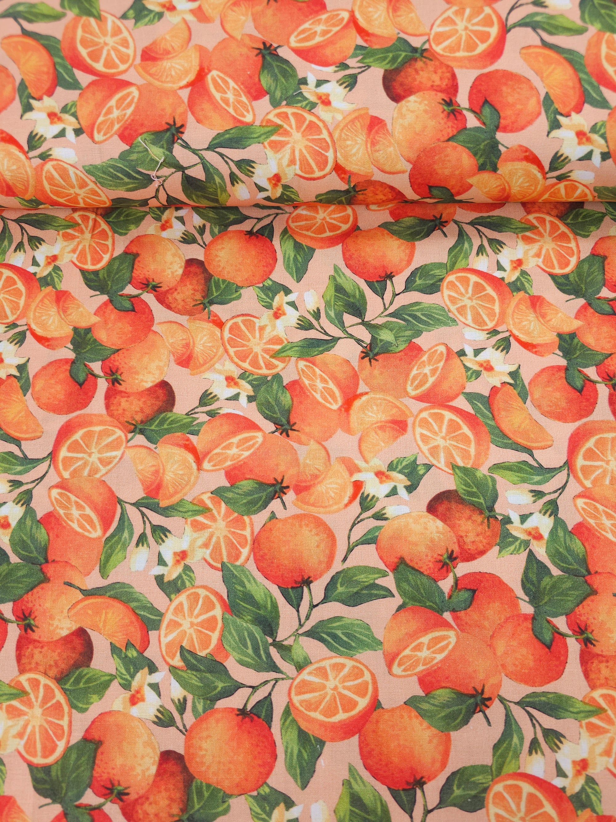 Orange Slices 100% Cotton