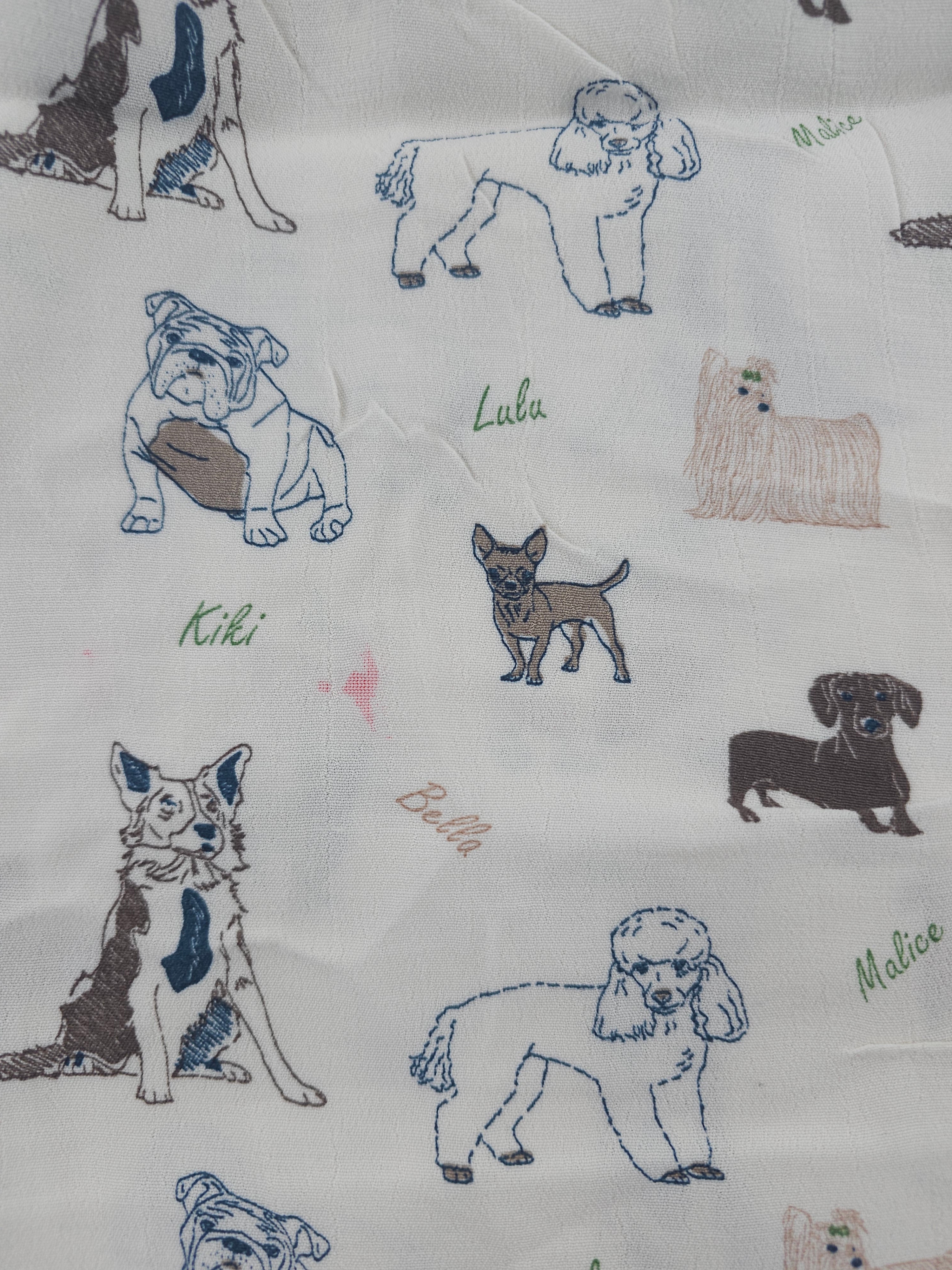 Dogs galore Viscose crepe- 1.6m piece