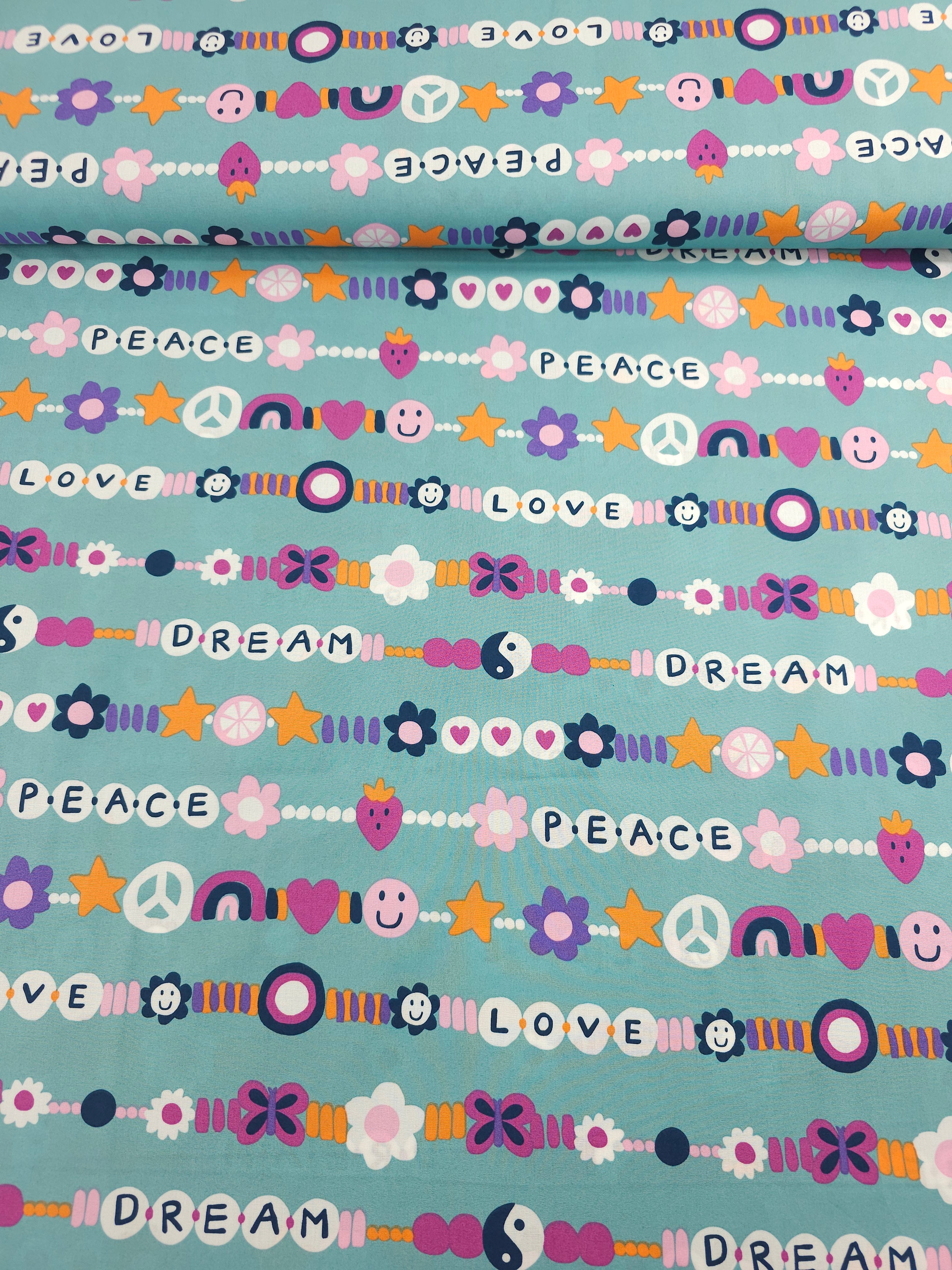 Aqua Blue Friendship Chain 100% Cotton 60"