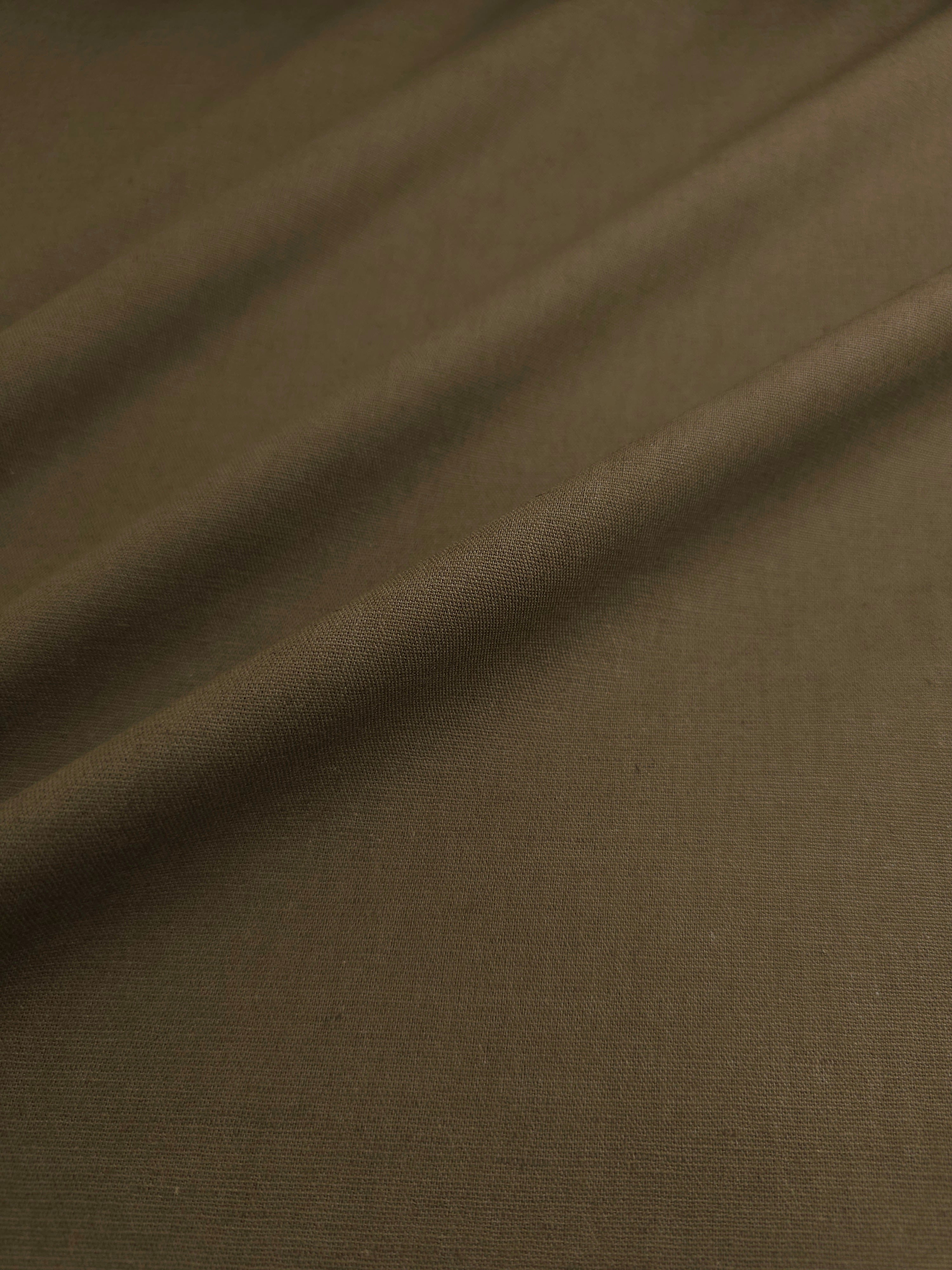 Cedar Brown Cotton Linen