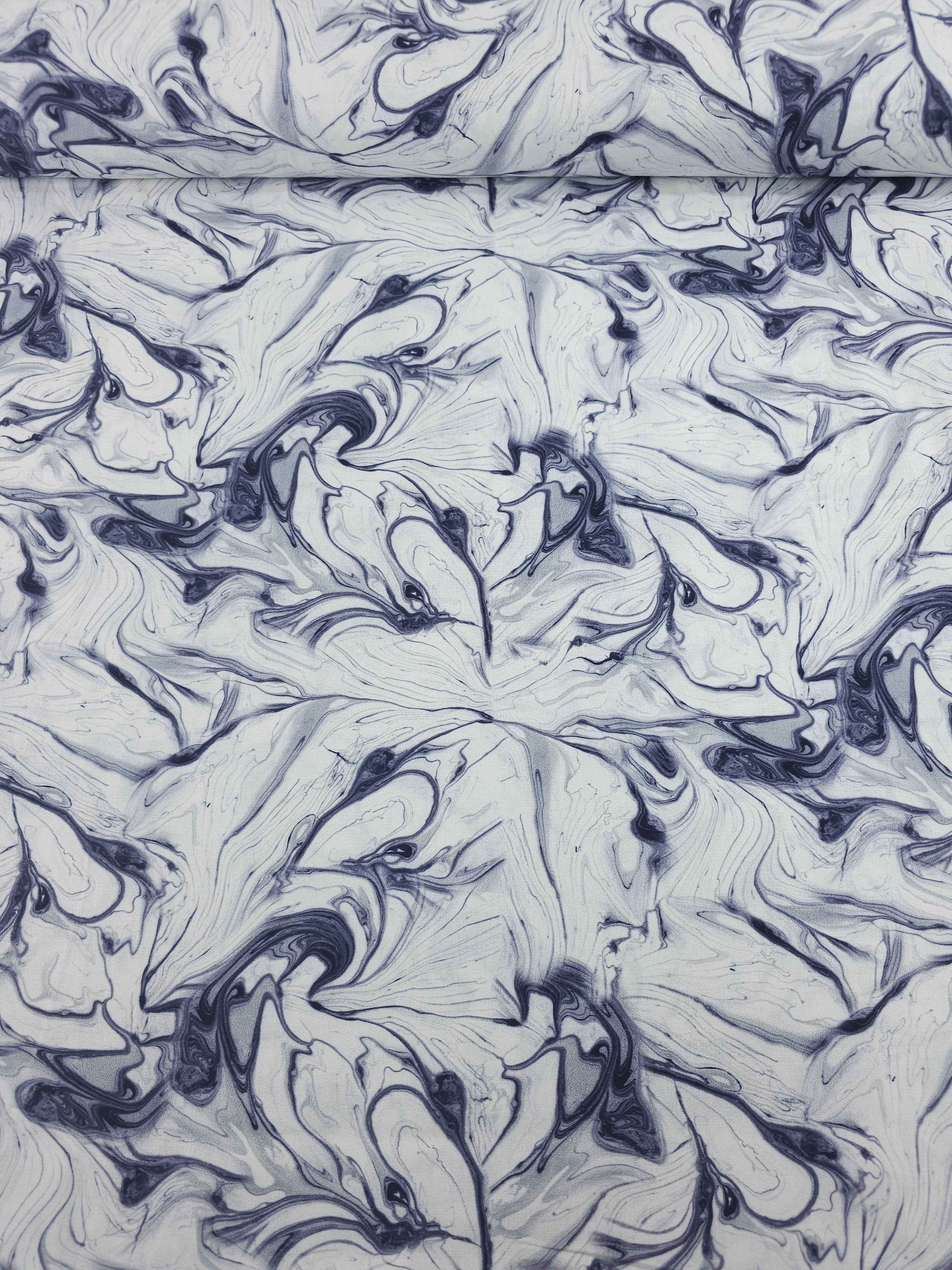 Lavender Grey/White Marble 100% Cotton - Joann