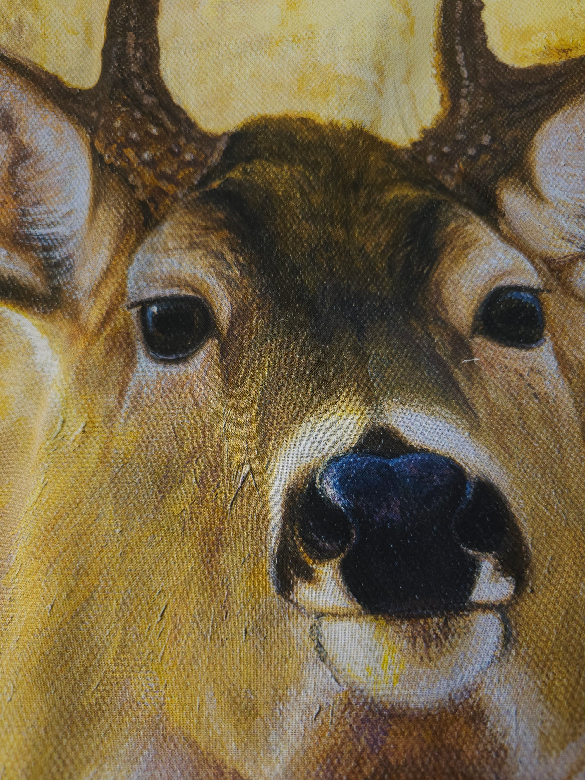 Deer Cotton panel - 0.9m piece
