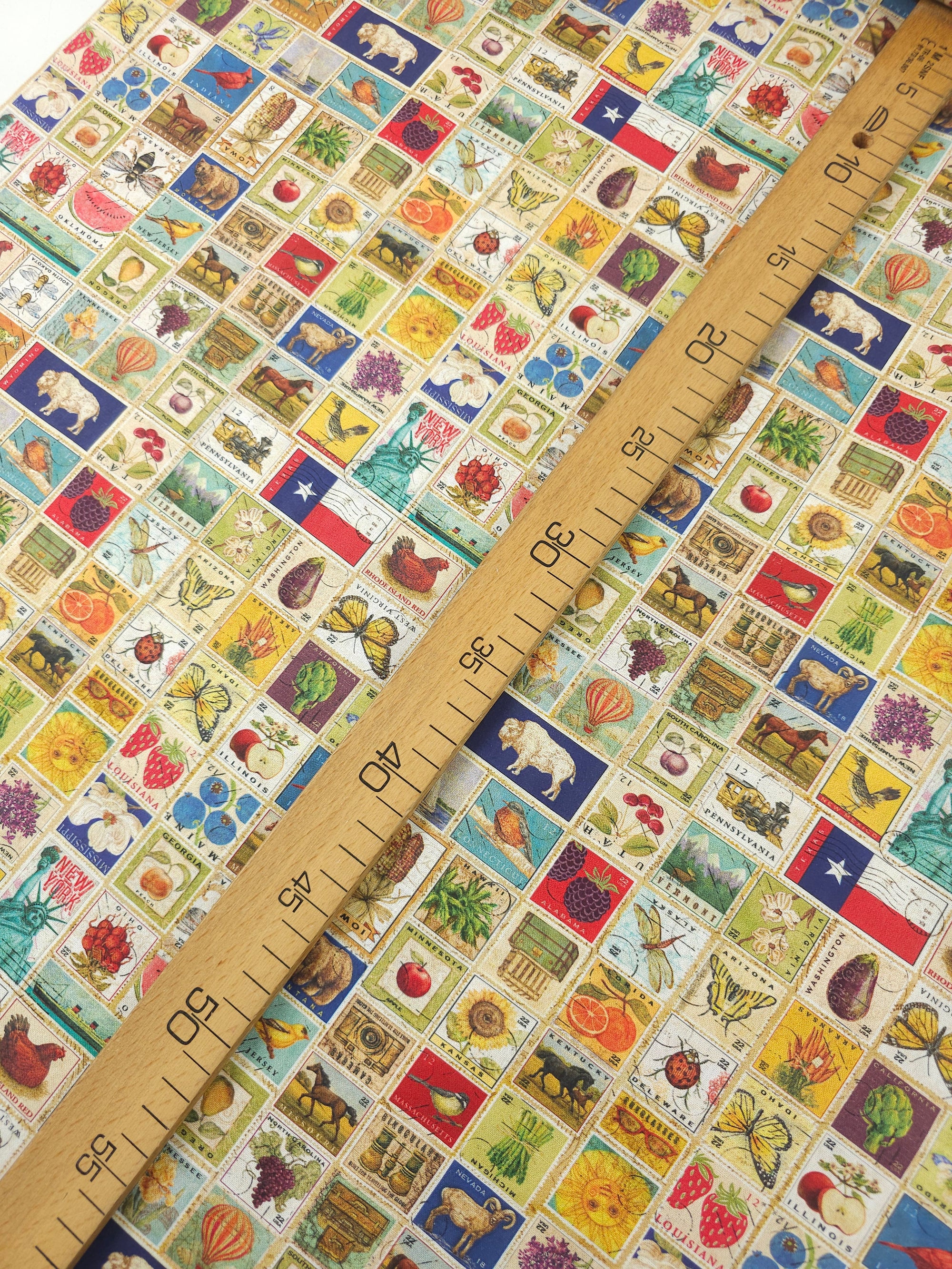 State Stamps 100% Cotton