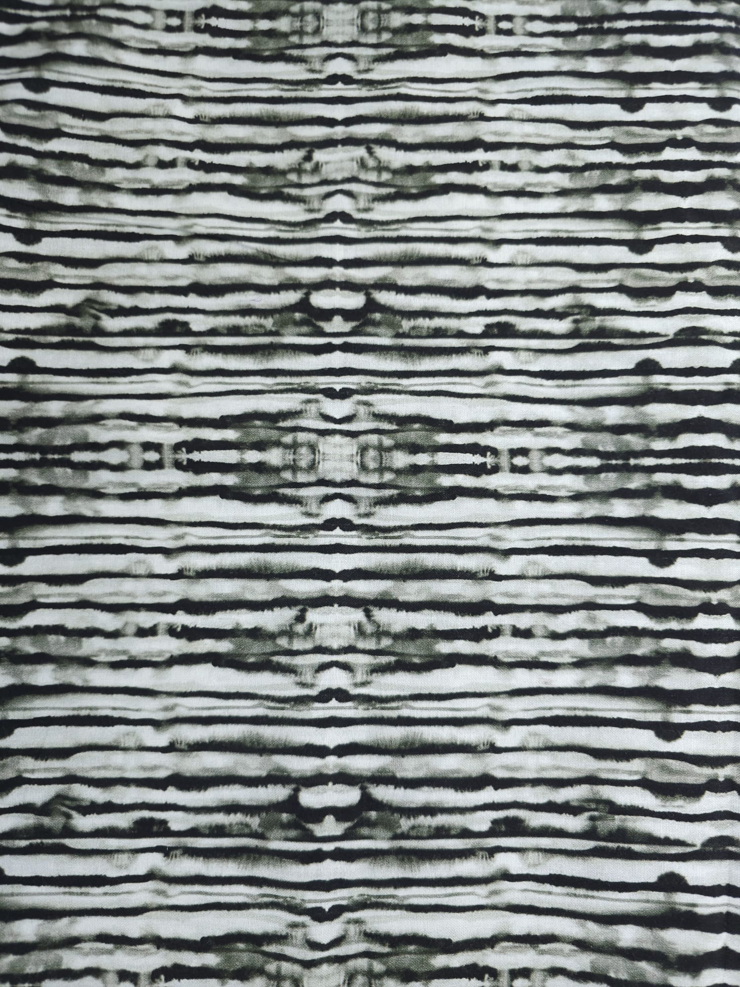 Monochrome Ikat Cotton - 2m Piece