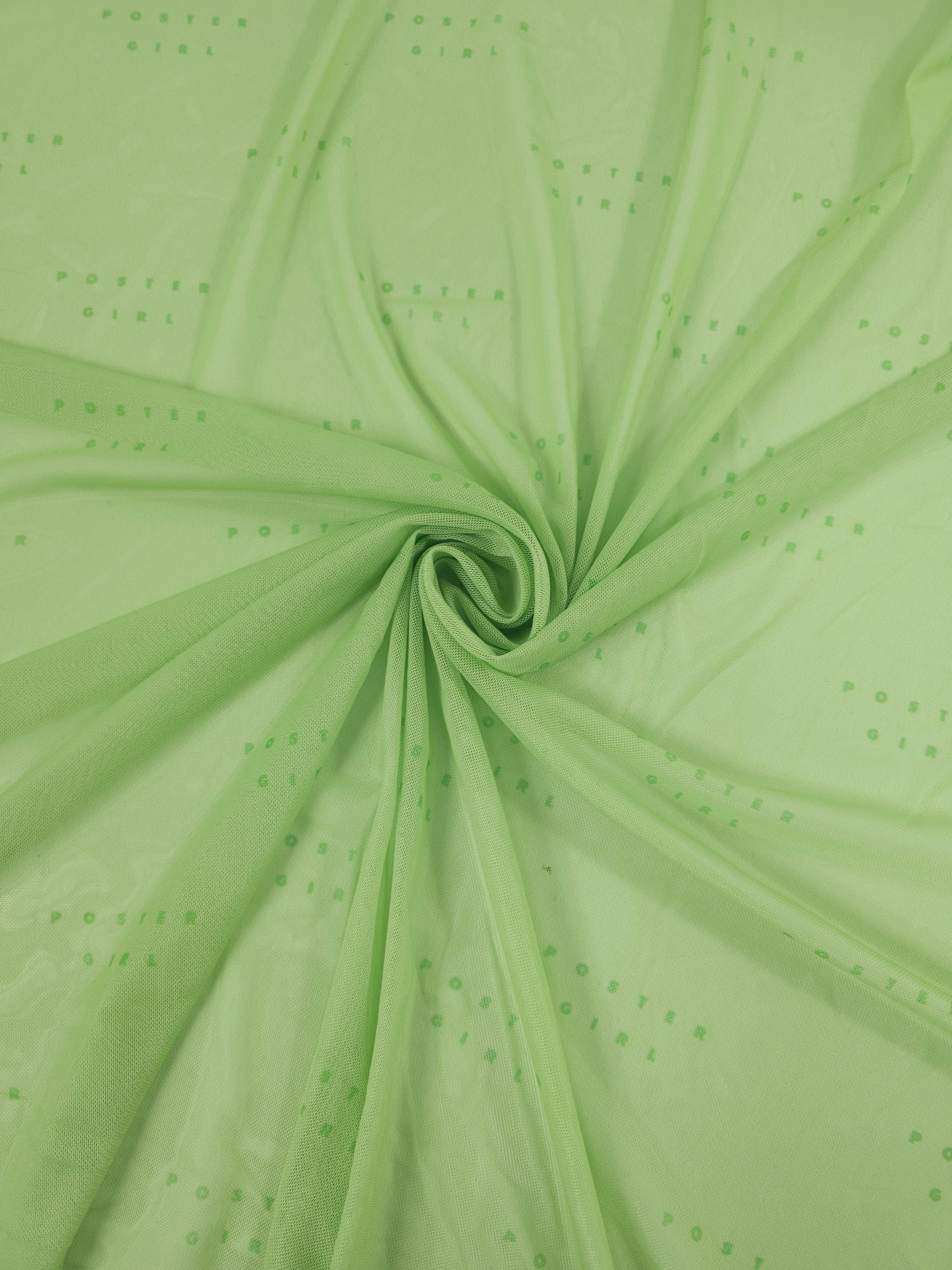Light Green Statement Mesh *POSTER GIRL*