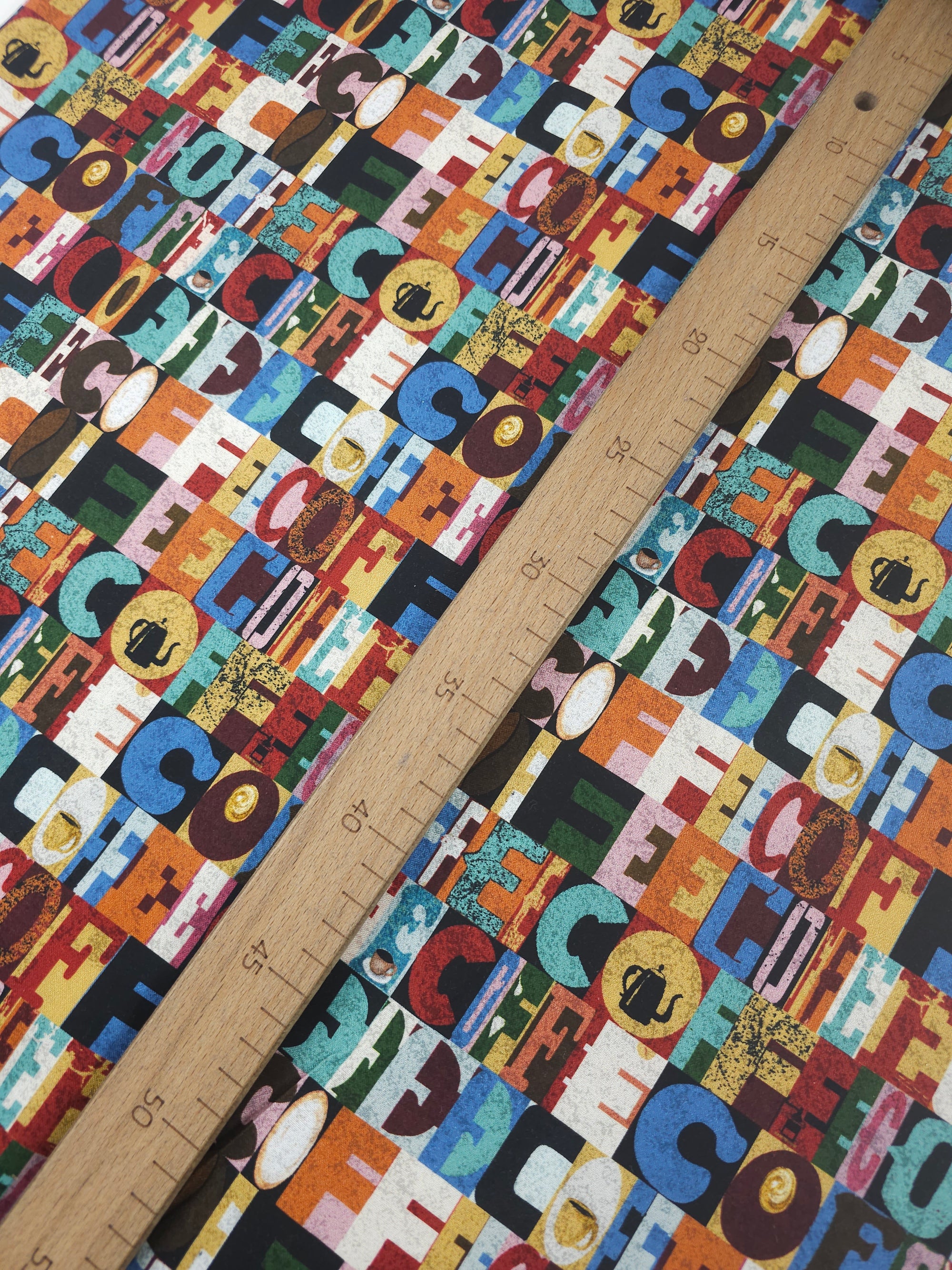 Abstract Coffee Statement 100% Cotton