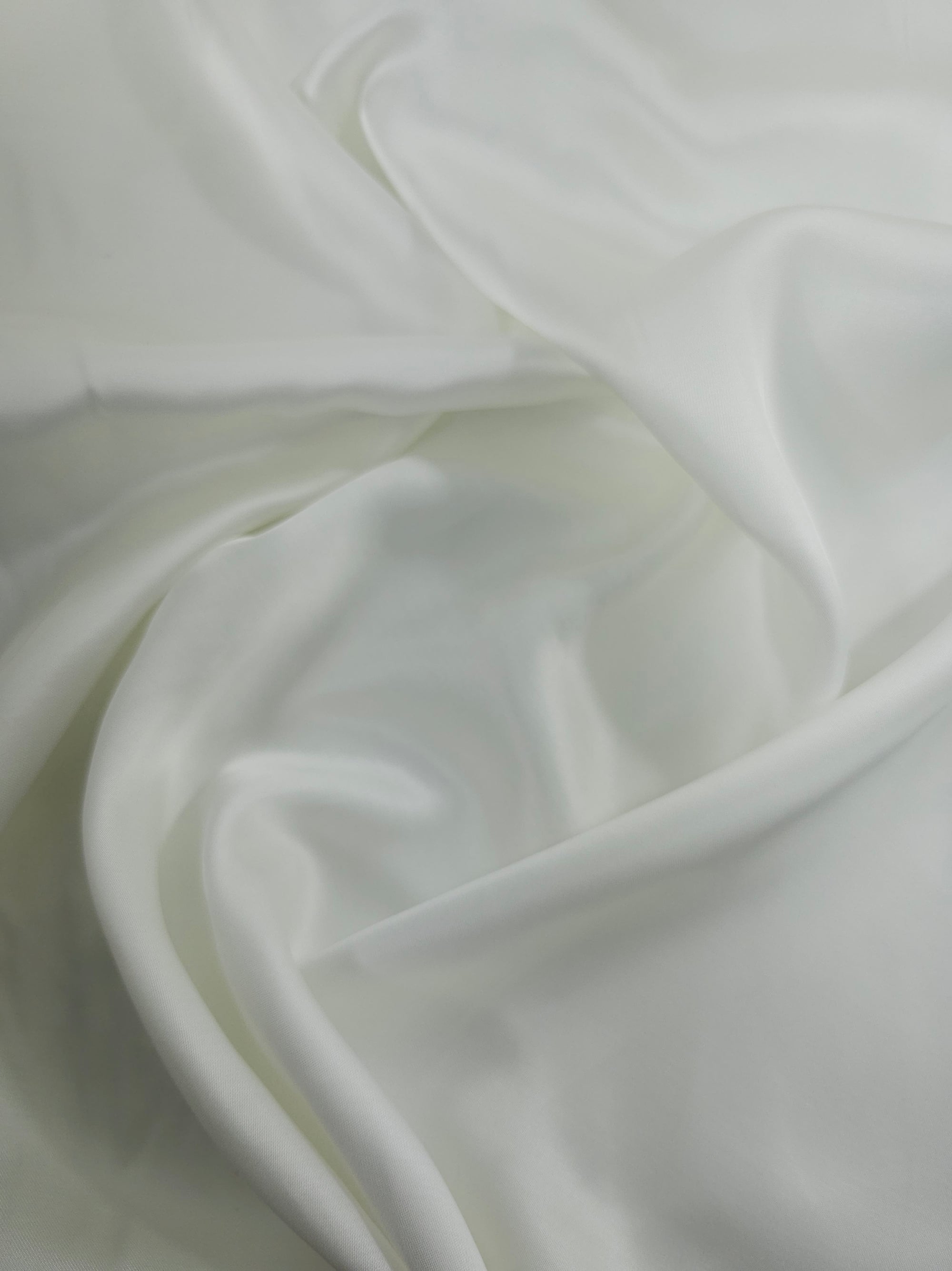 Off-White Poly Satin