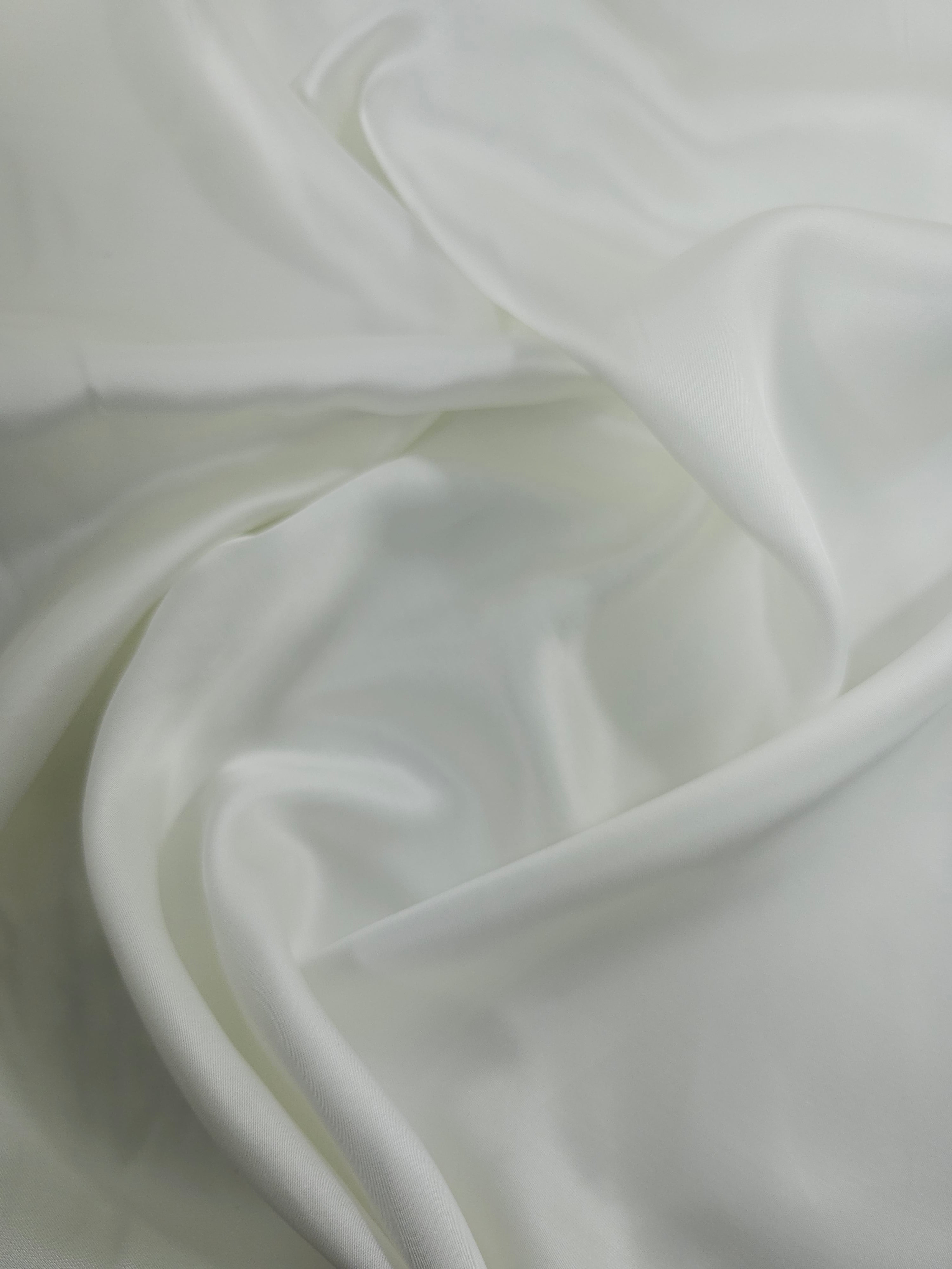 Off-White Poly Satin
