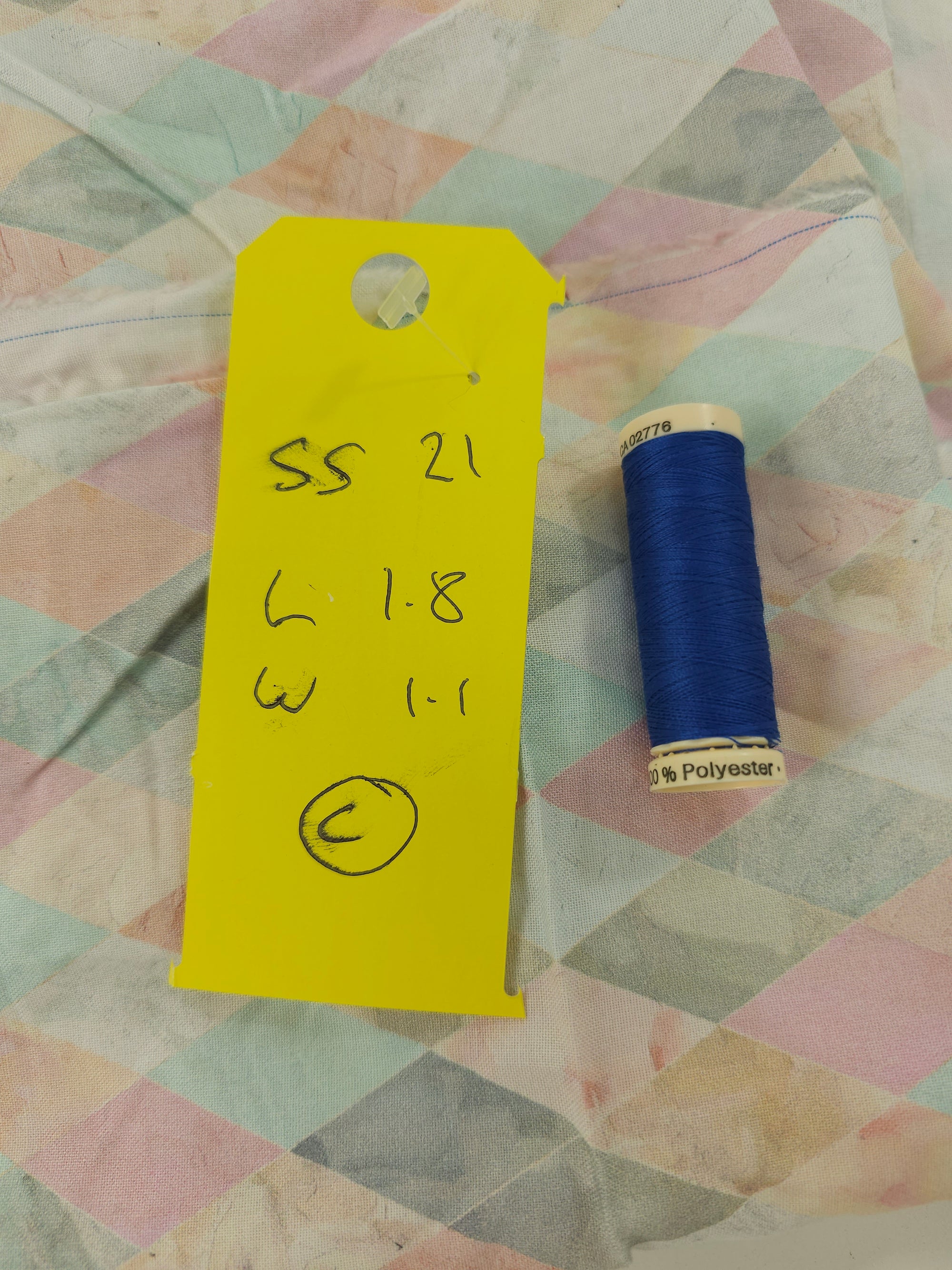 Pastel diamond Cotton- 1.8m piece