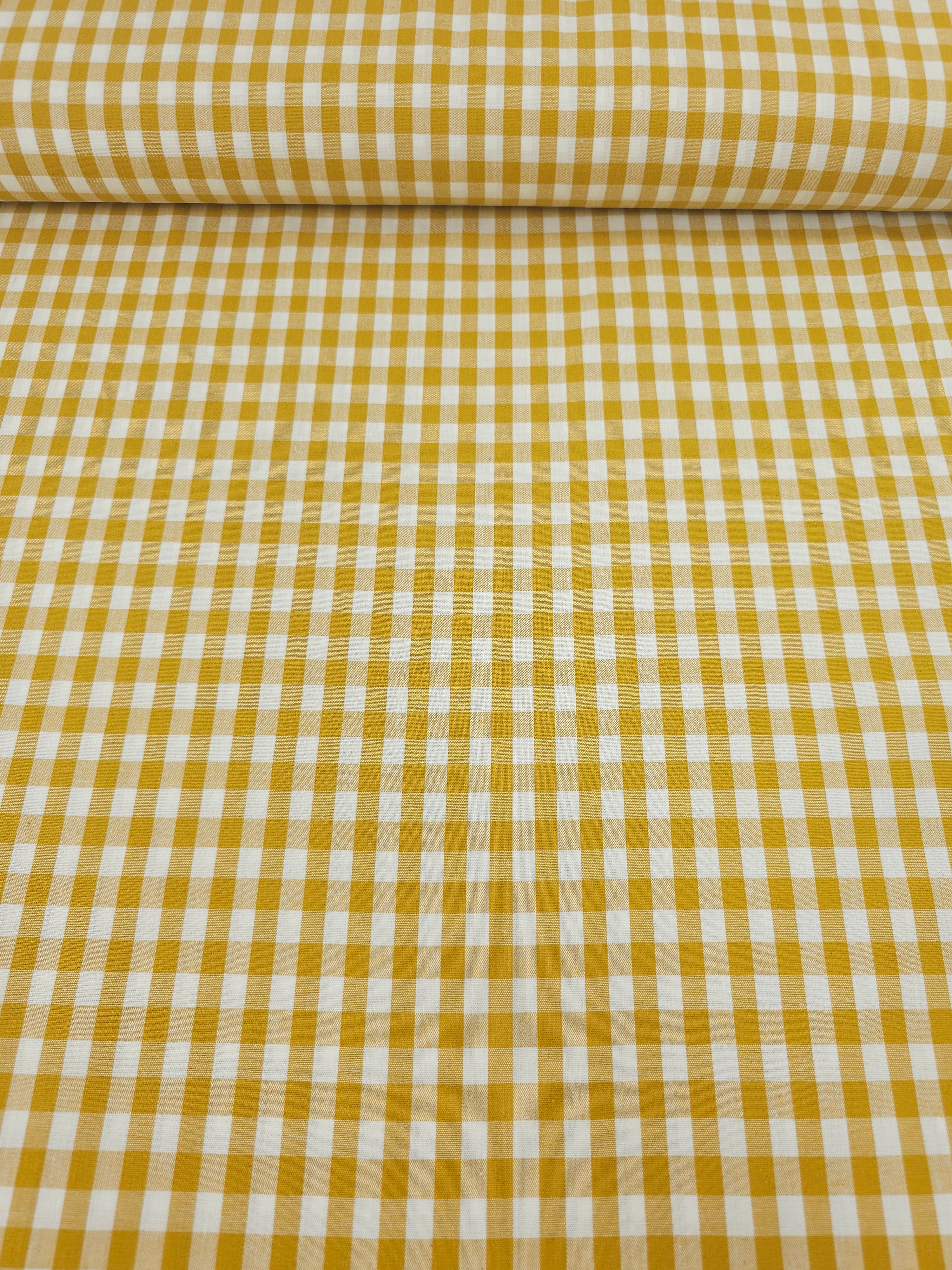 Marigold Gingham 100% Cotton 49"