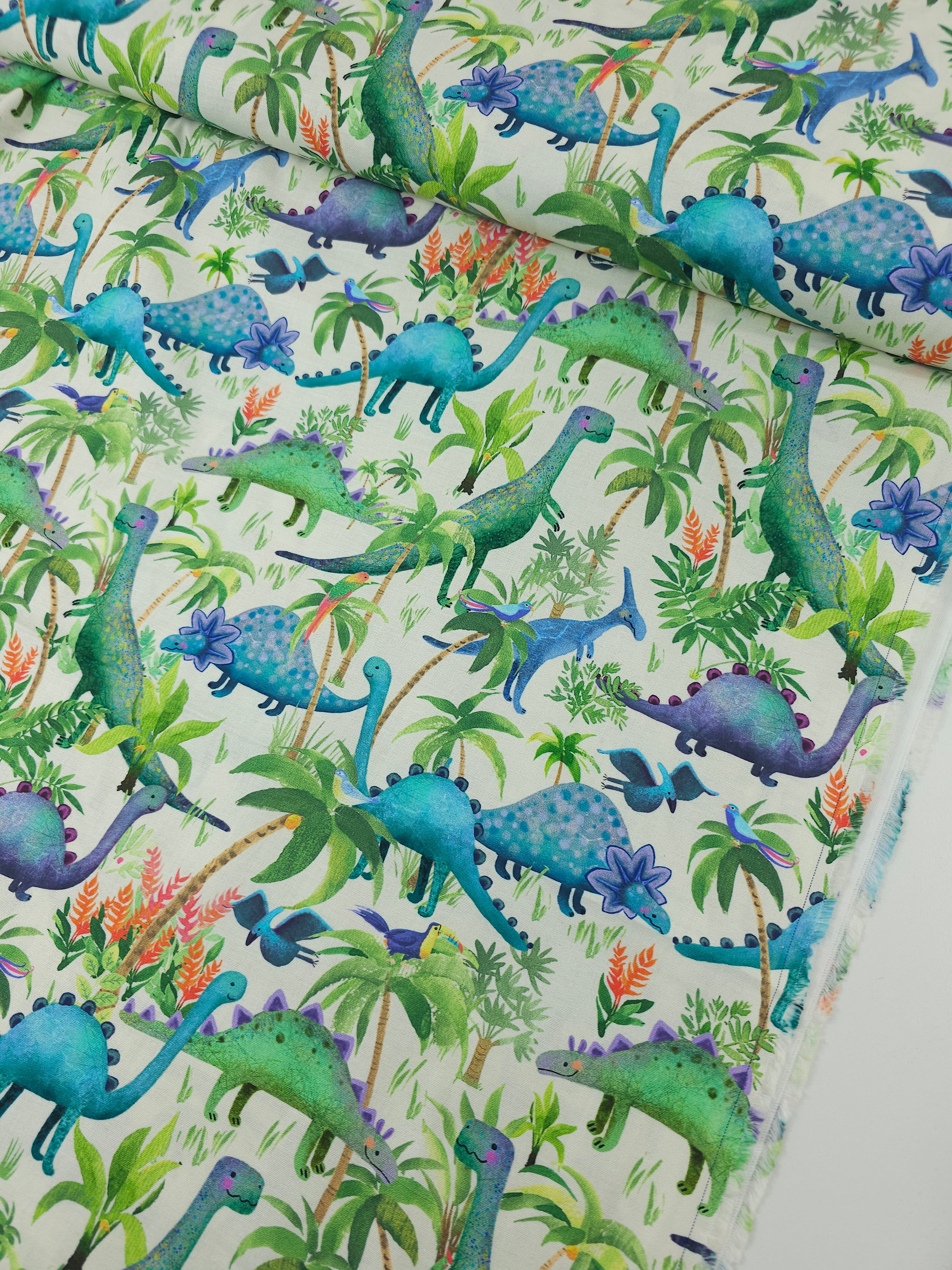 Smiley Dinos 100% Cotton