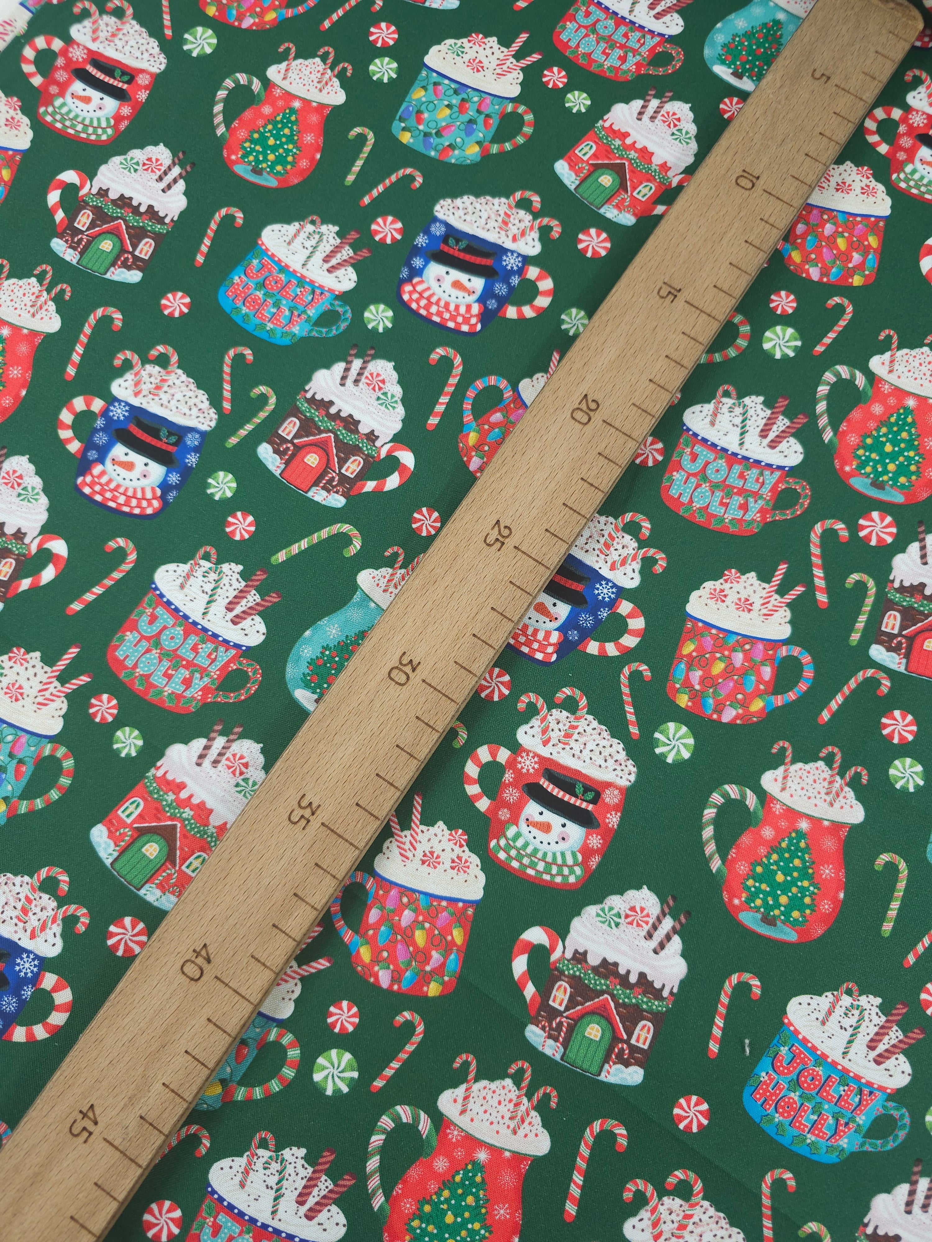 Xmas Cup of Cocoa 100% Cotton