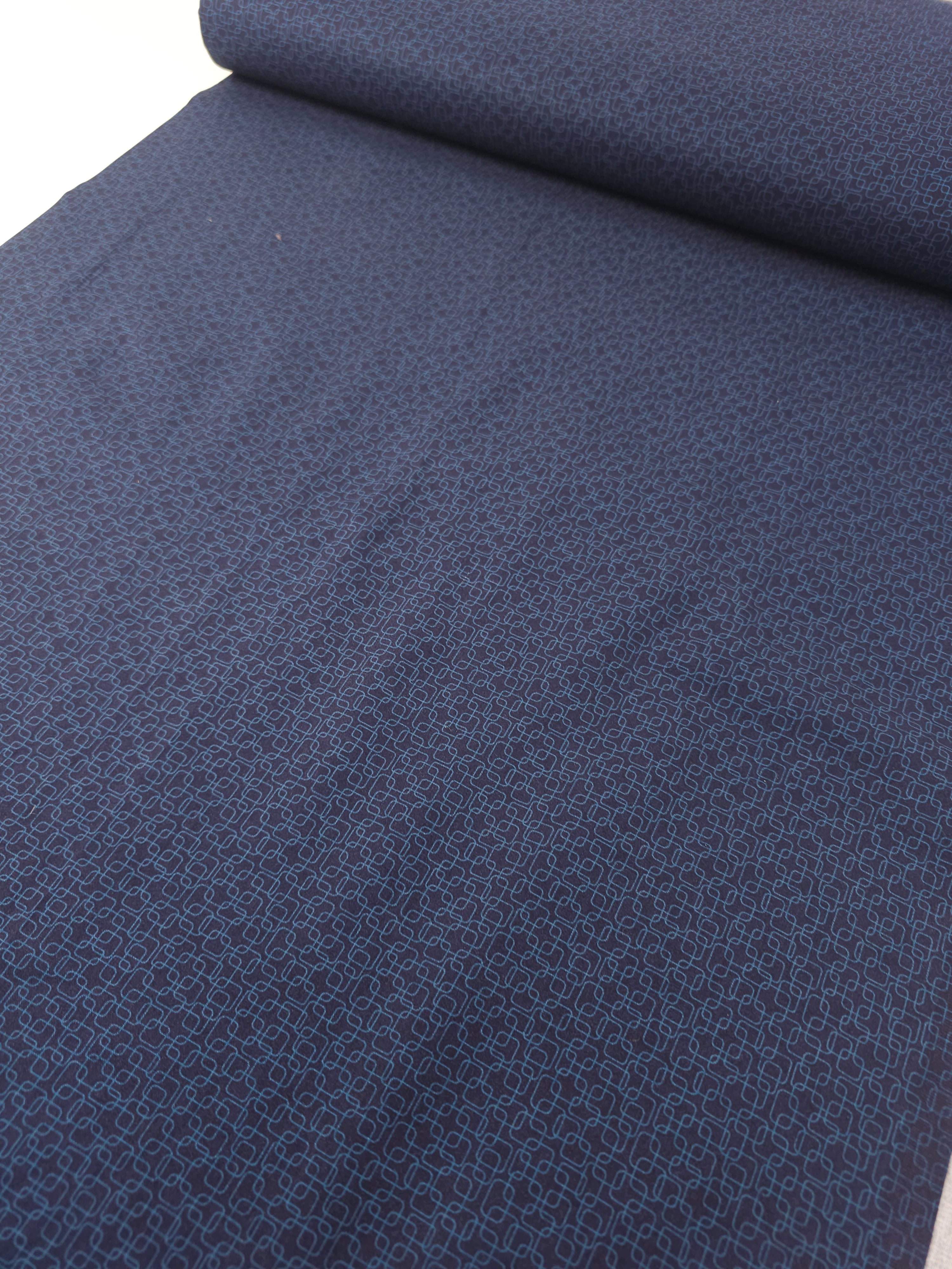 Indigo Navy Square Link 100% Cotton