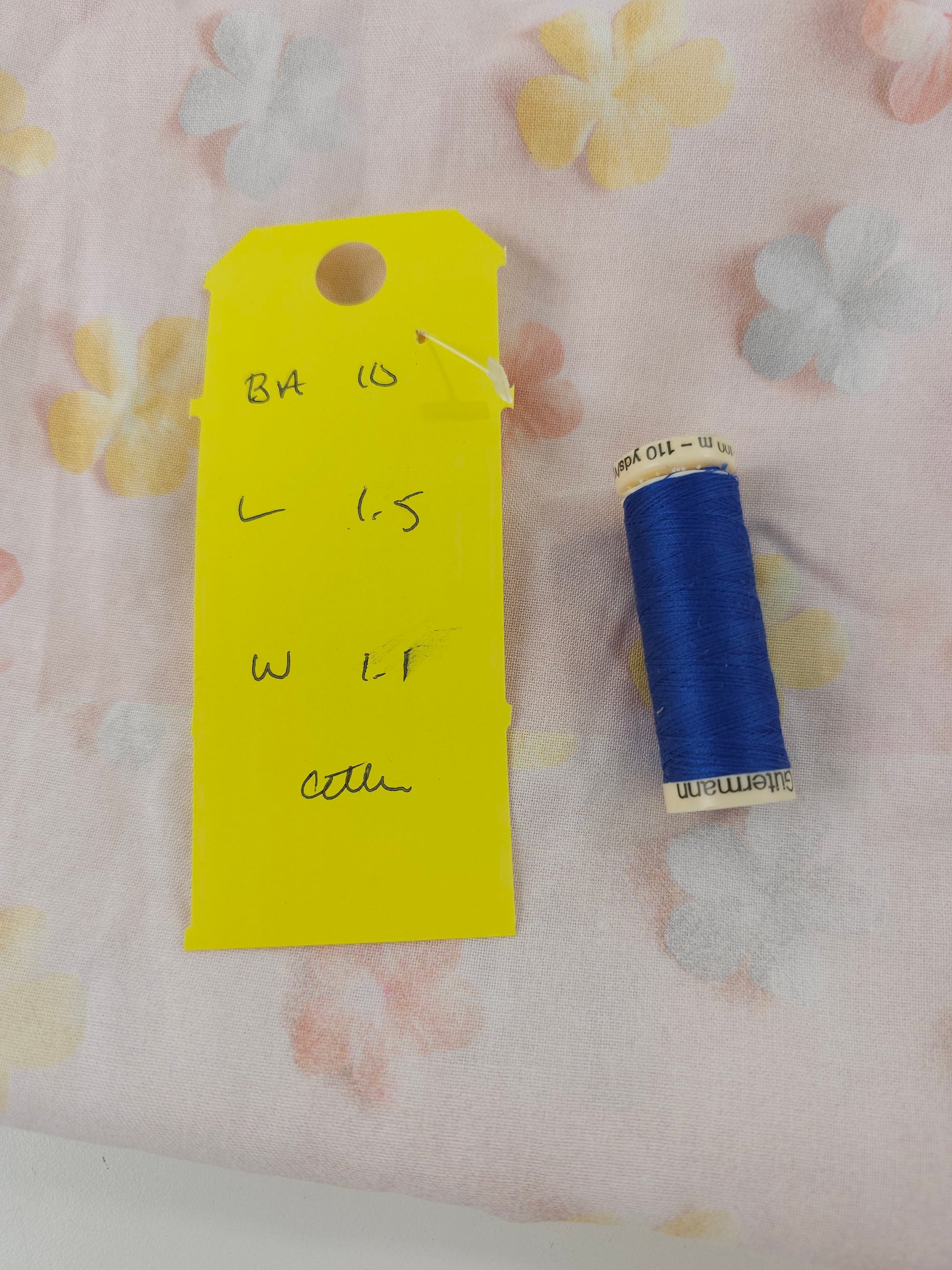 Pastel flower Cotton- 1.5m piece