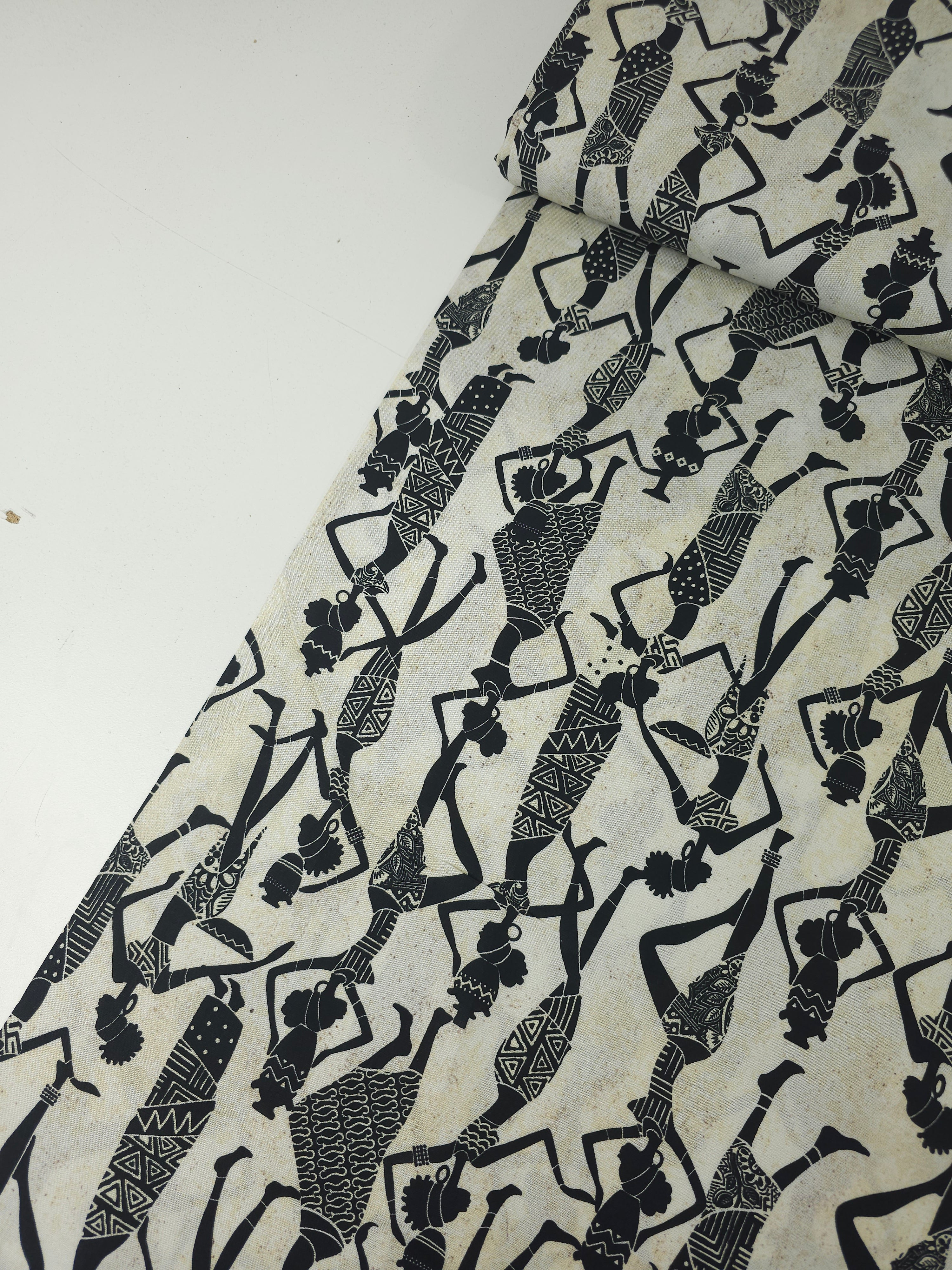 Beige African Ladies 100% Cotton