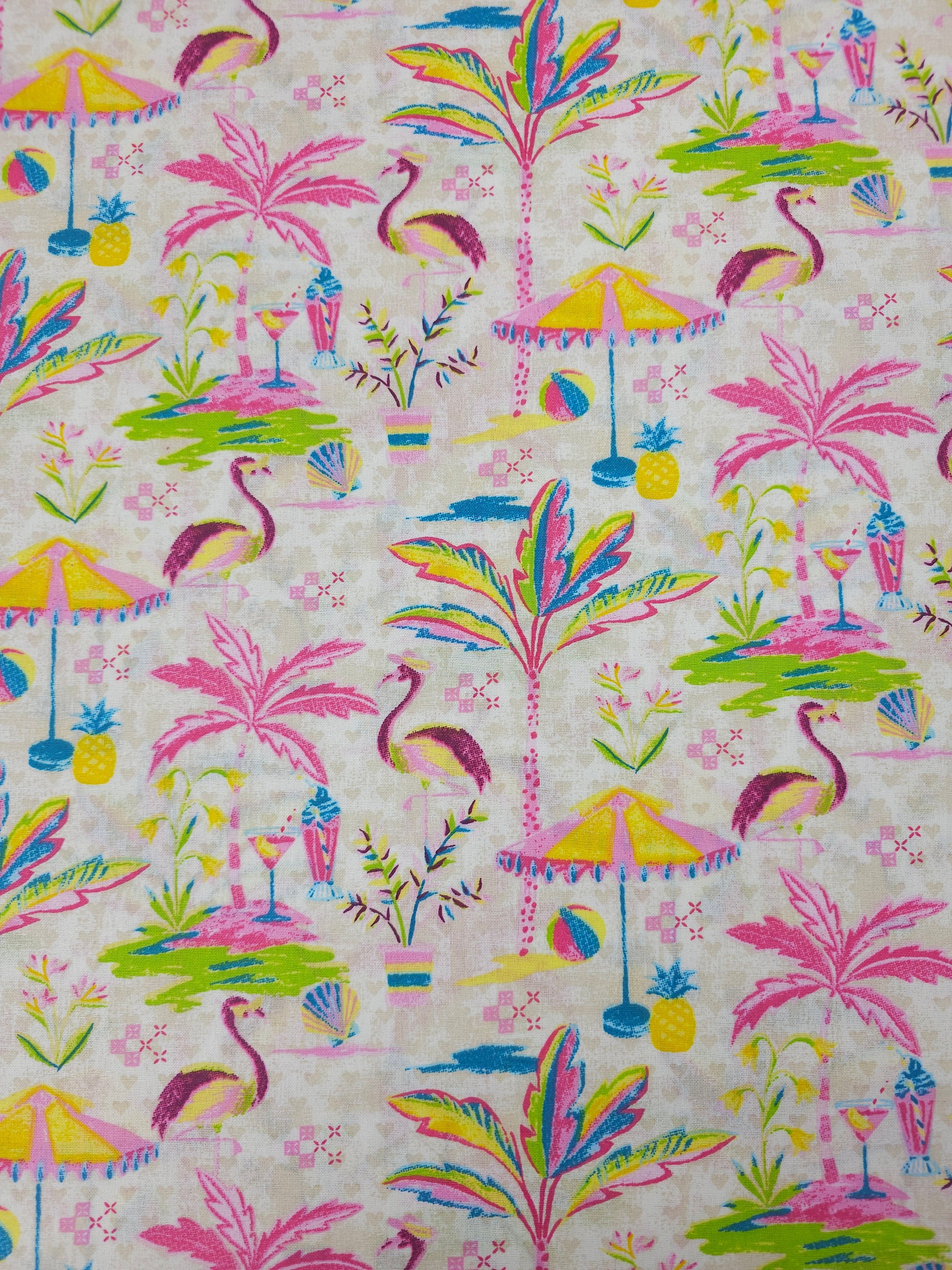 Flamingo Beach 100% Cotton