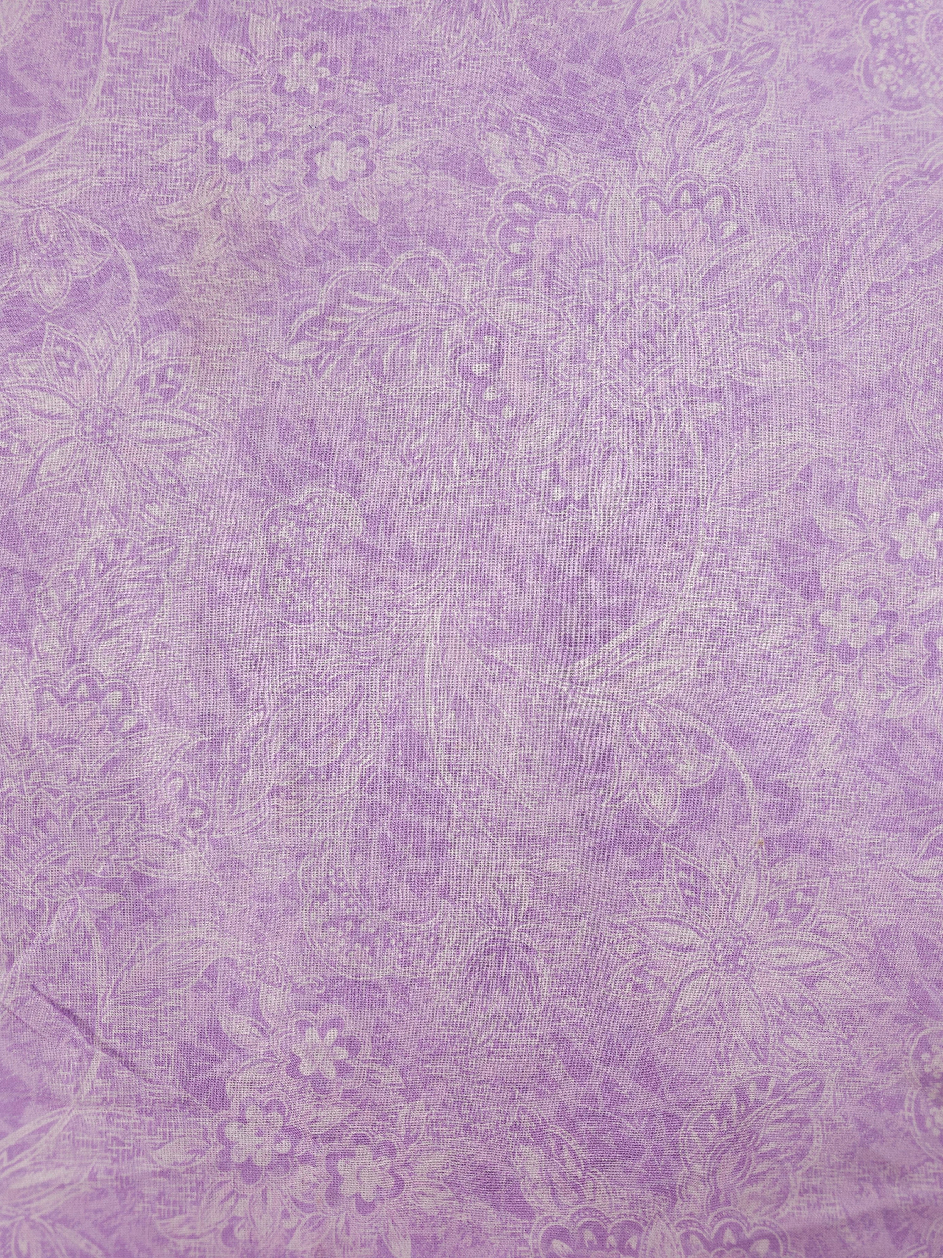 Lilac design Cotton- 2m piece