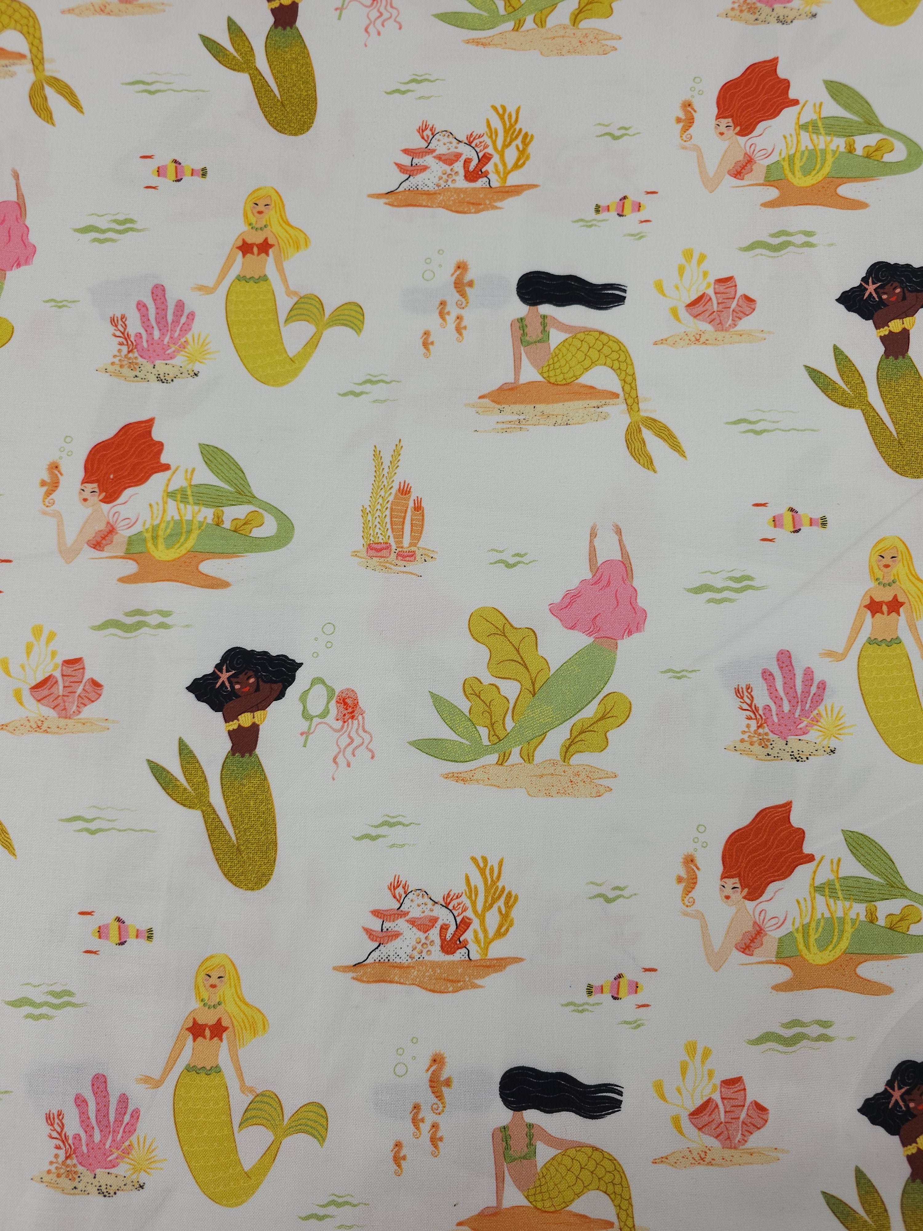 Mermaid Party 100% Cotton