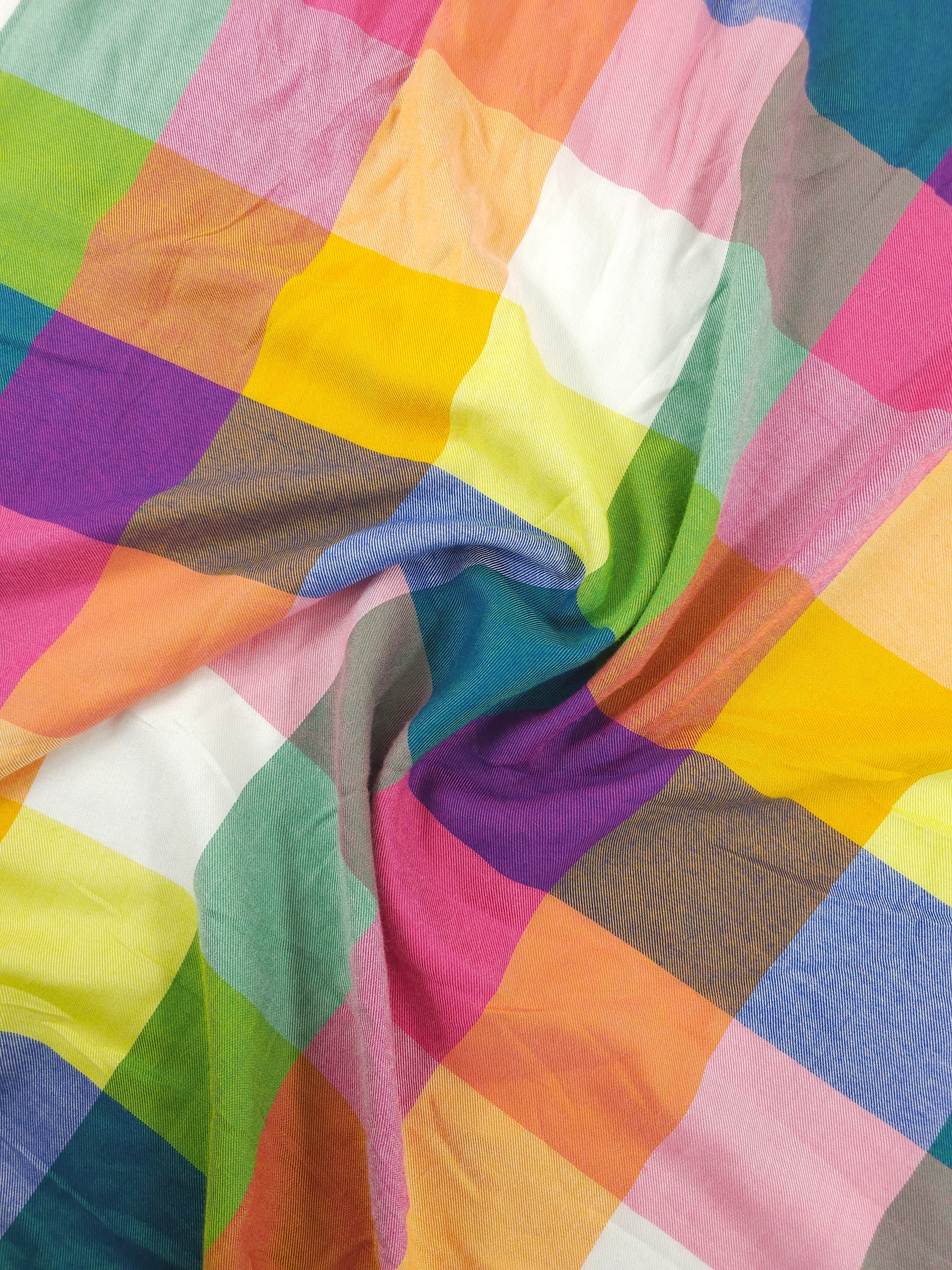 Elmer Multicolour Square Check Viscose *PRE-ORDER*