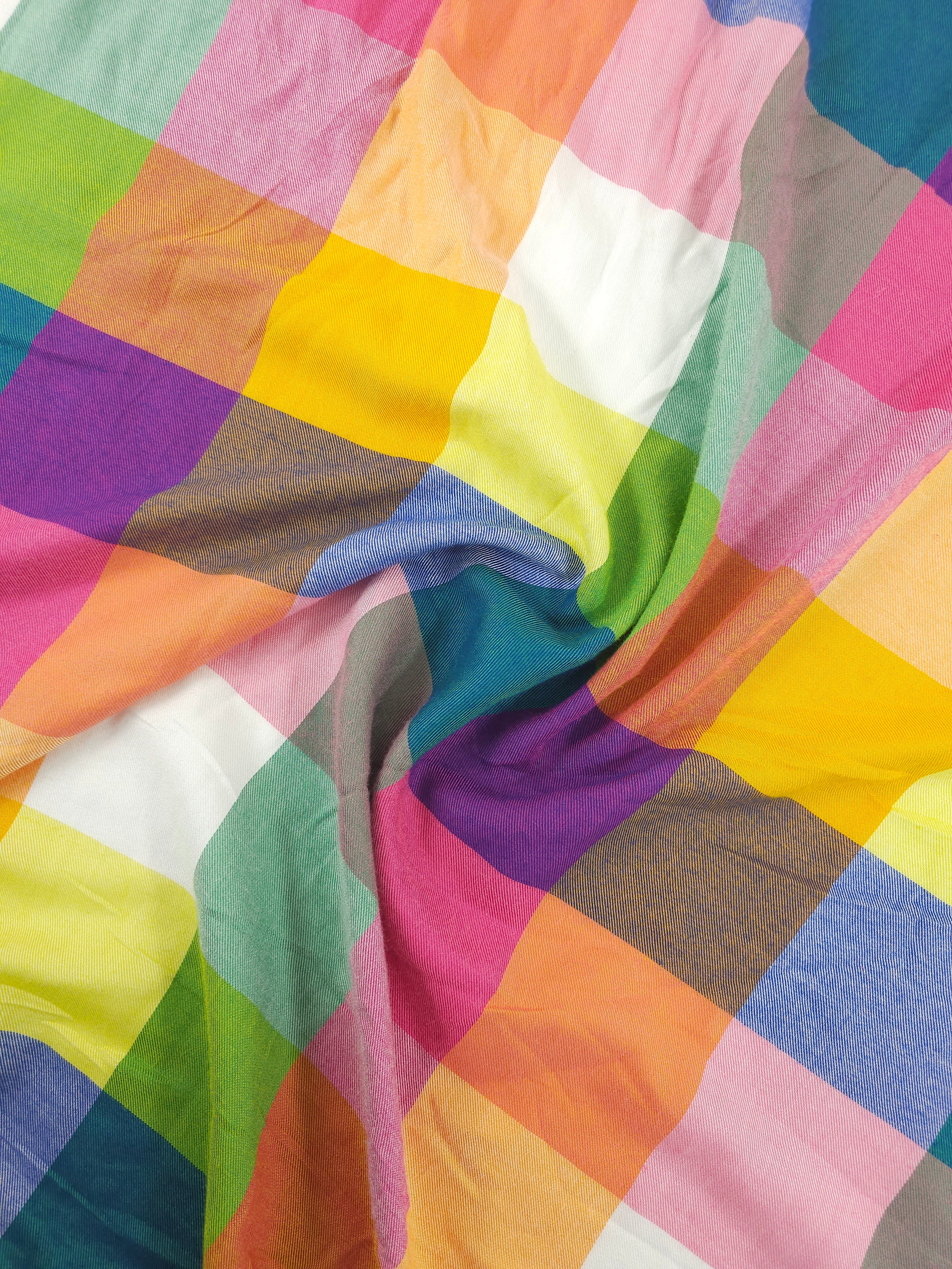 Elmer Multicolour Square Check Viscose *PRE-ORDER*