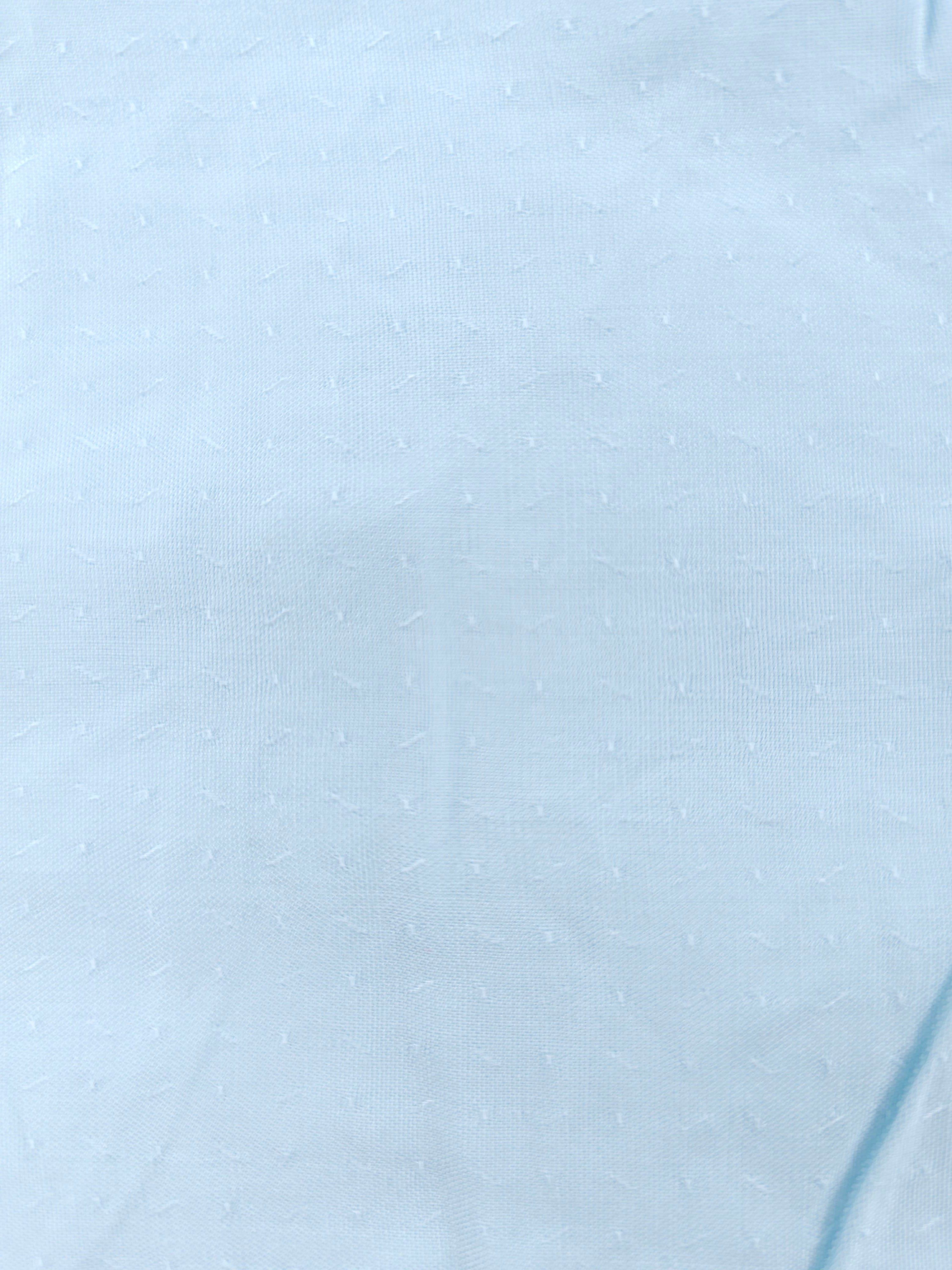Baby blue dotted detailed Viscose- 6m piece