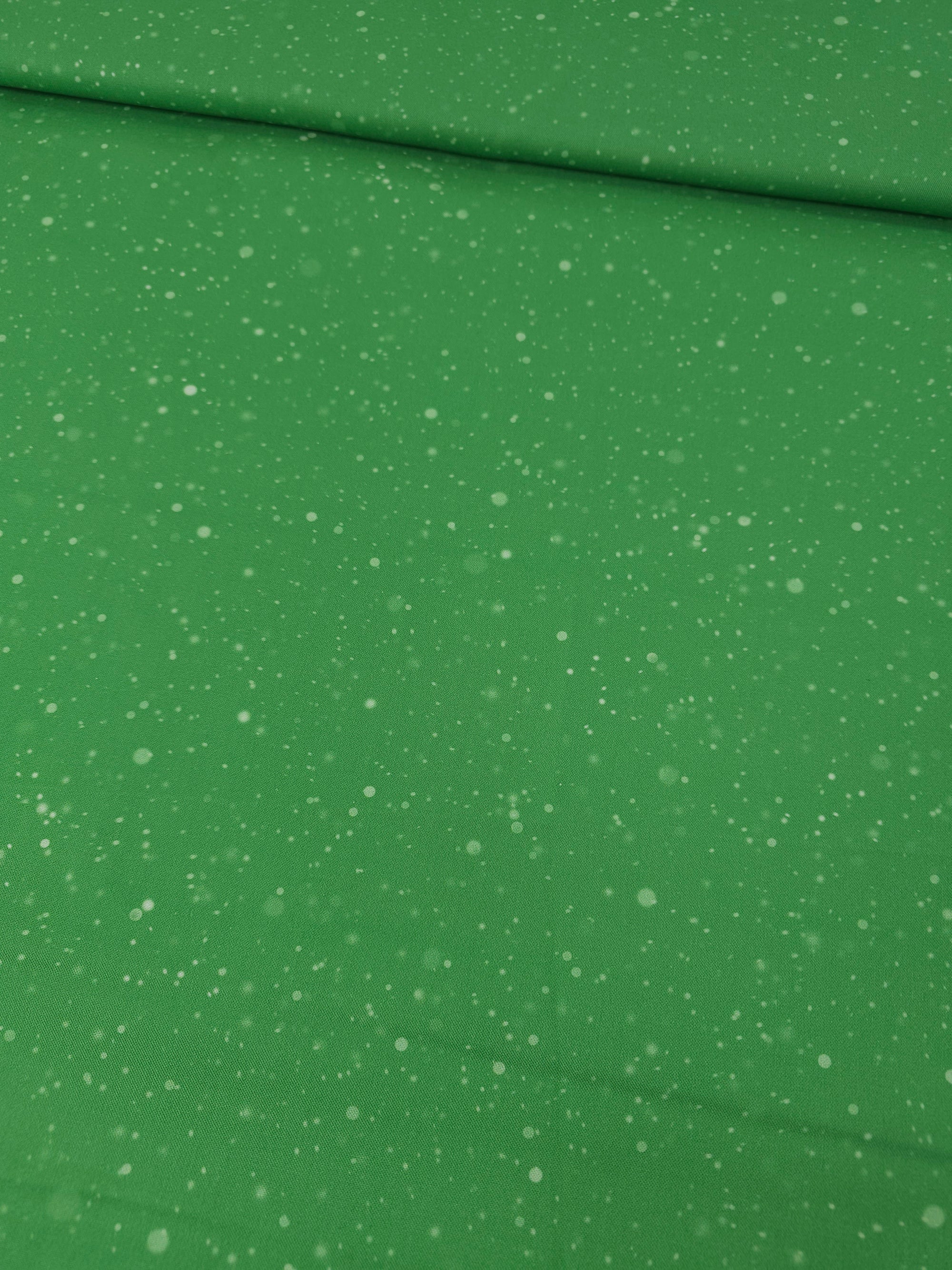 Green Speckle Dot 100% Cotton