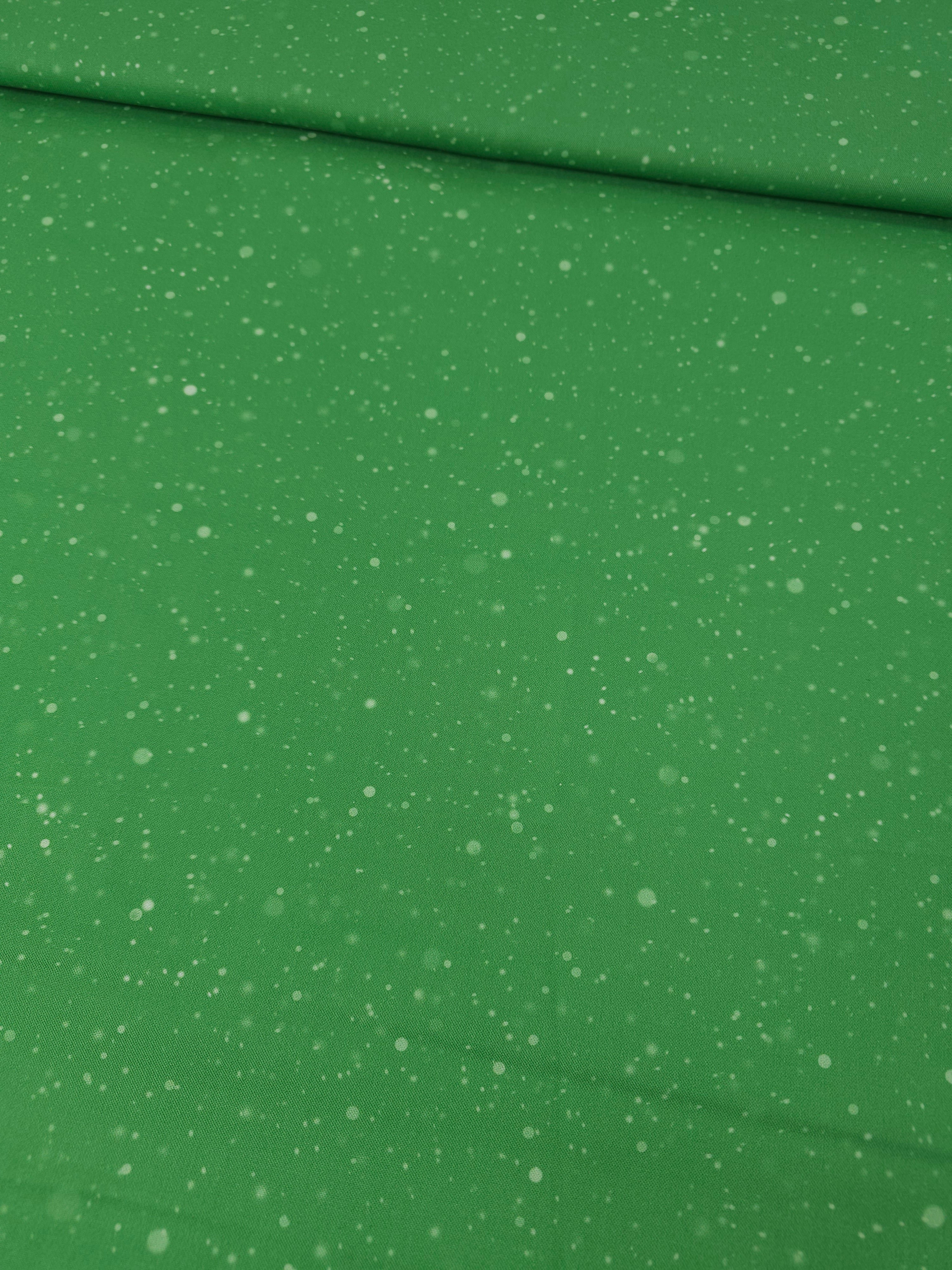 Green Speckle Dot 100% Cotton