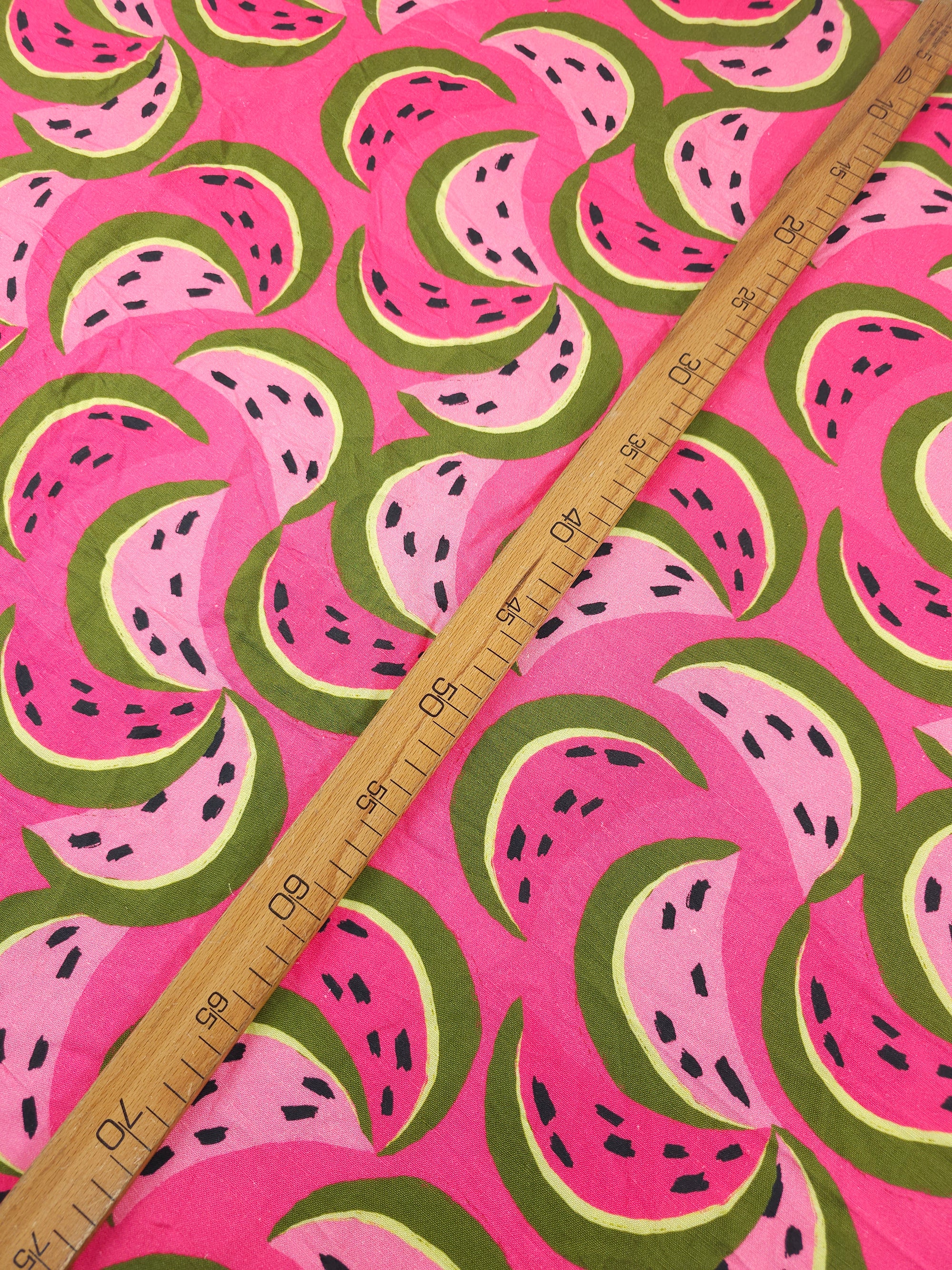 Pink Watermelon Viscose Linen