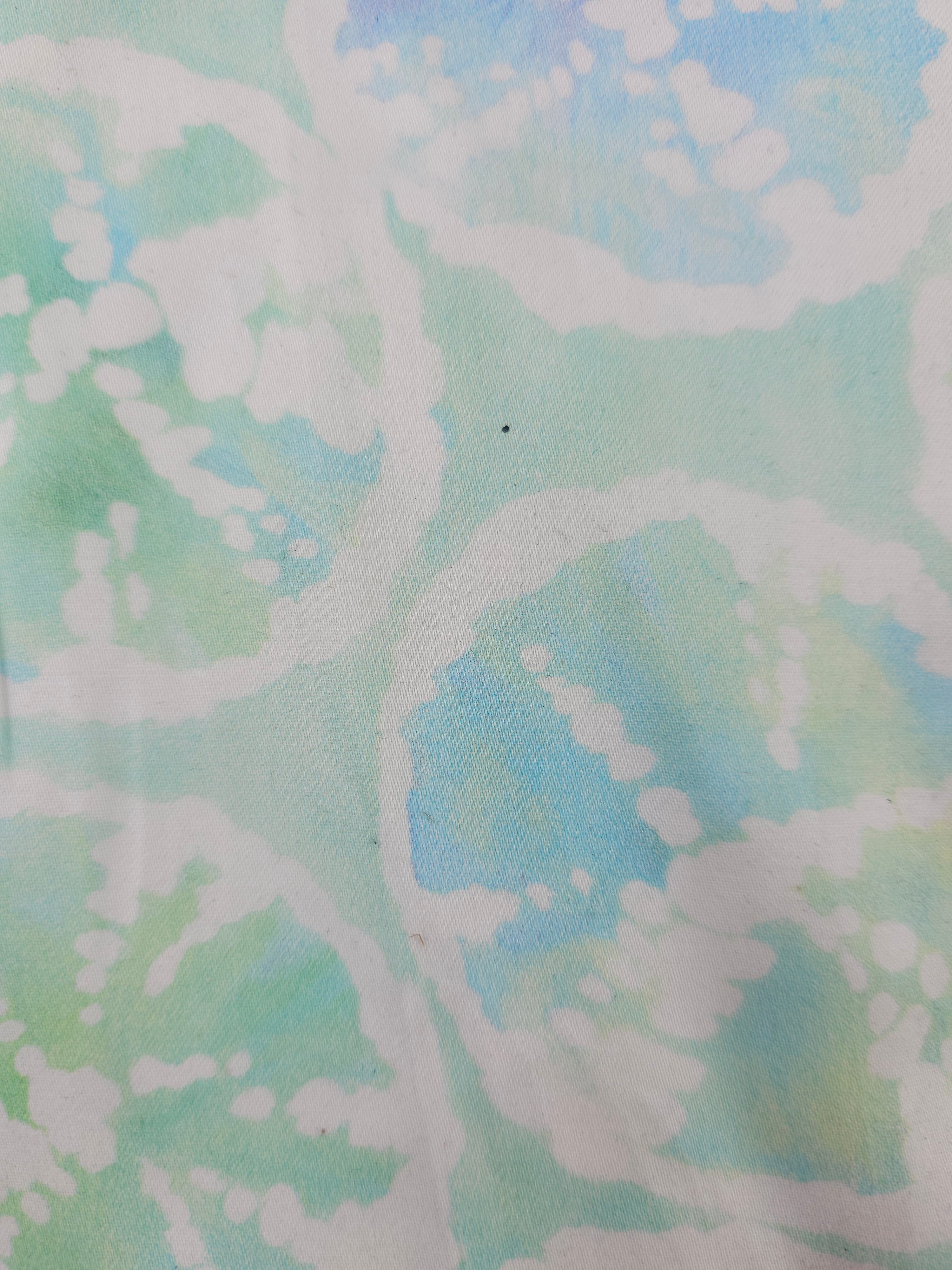 Mint limes Cotton sateen- 1.5m piece