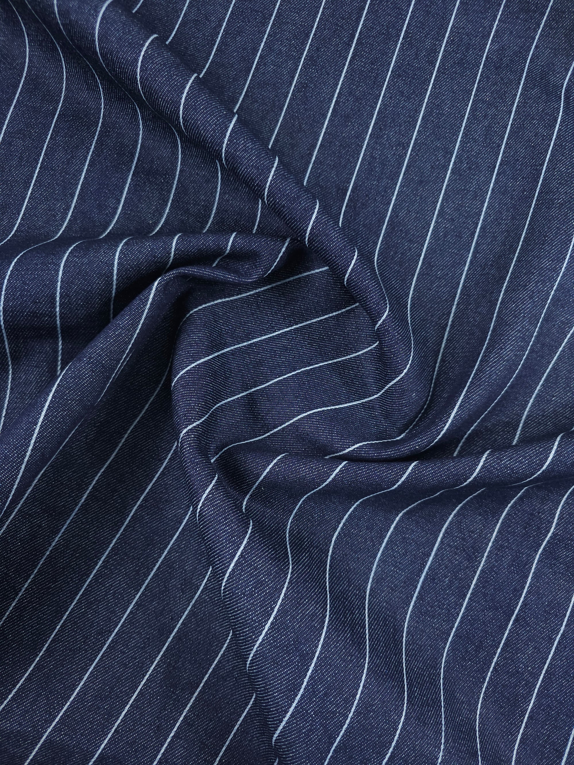 Navy/Light Blue Stripe Denim