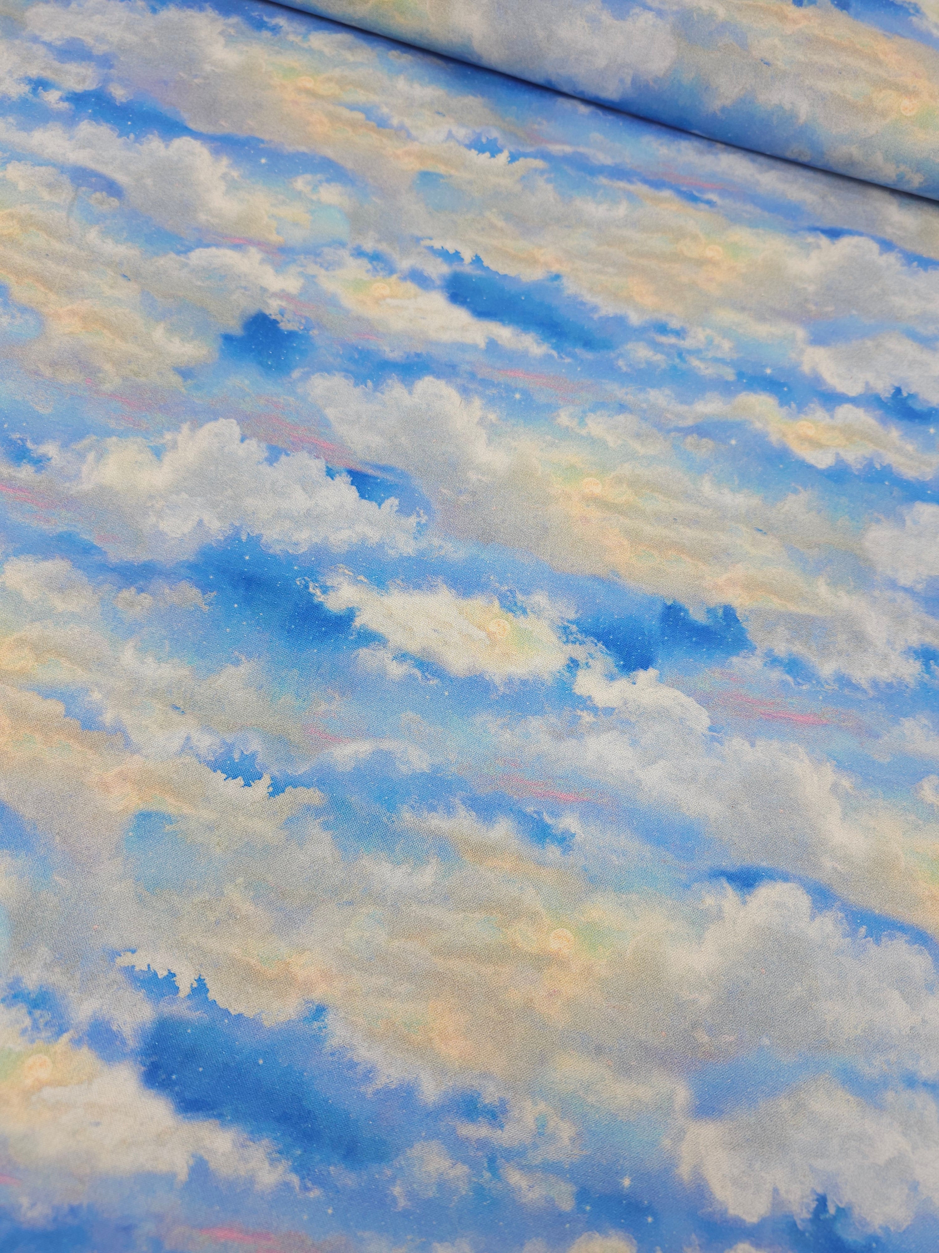 Bright Clouds 100% Cotton