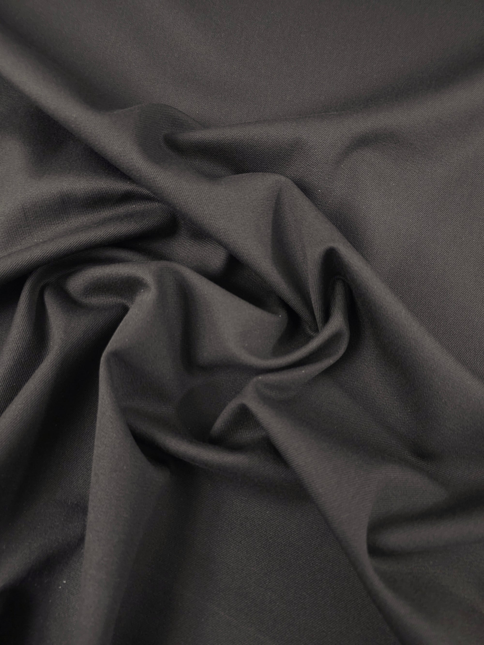 Ultra Dark Brown Stretch Cotton Twill