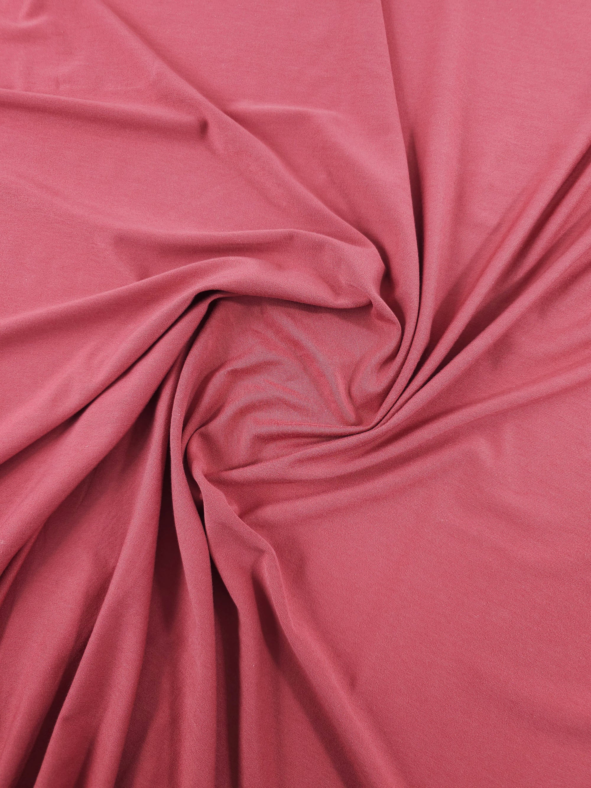 Rosy Pink Organic Bamboo Cotton Jersey