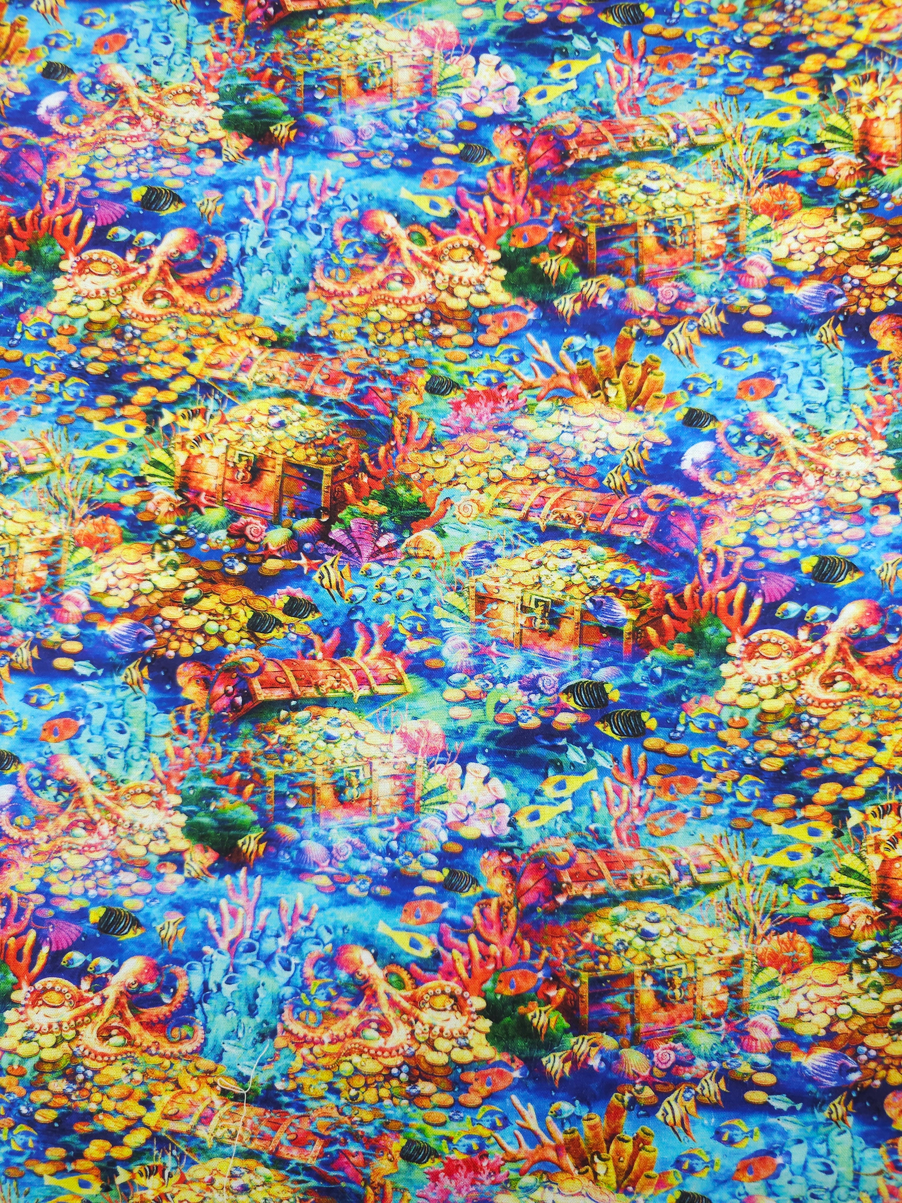Underwater Treasure 100% Cotton
