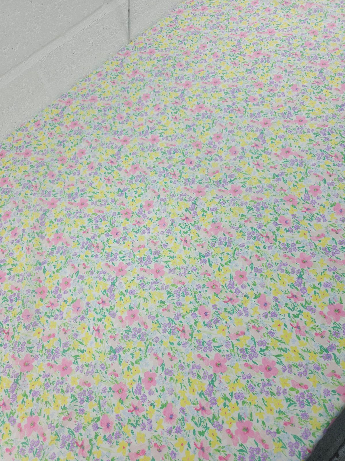 Pastel Floral Garden Bloom Lightweight Cotton