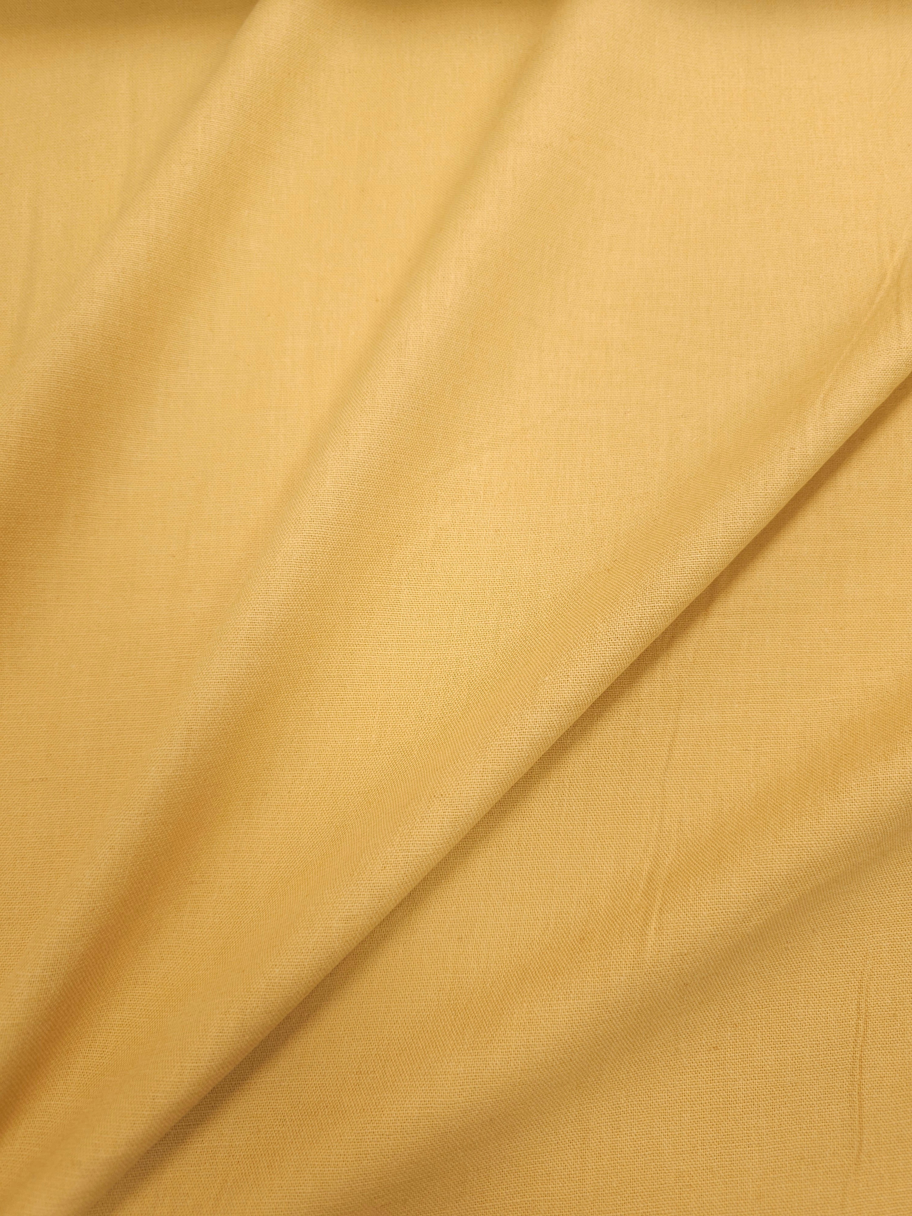 Buttermilk Yellow Cotton Linen