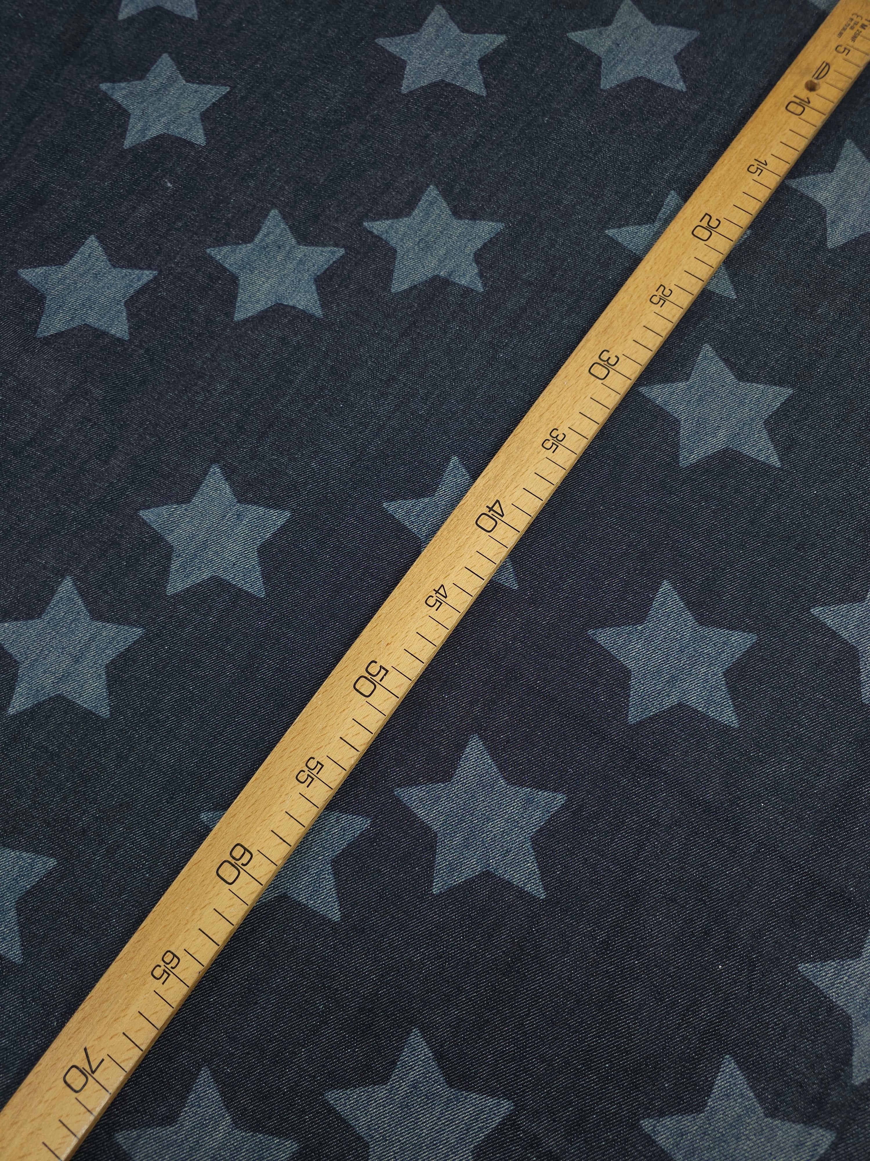 Abstract Irregular Star Denim