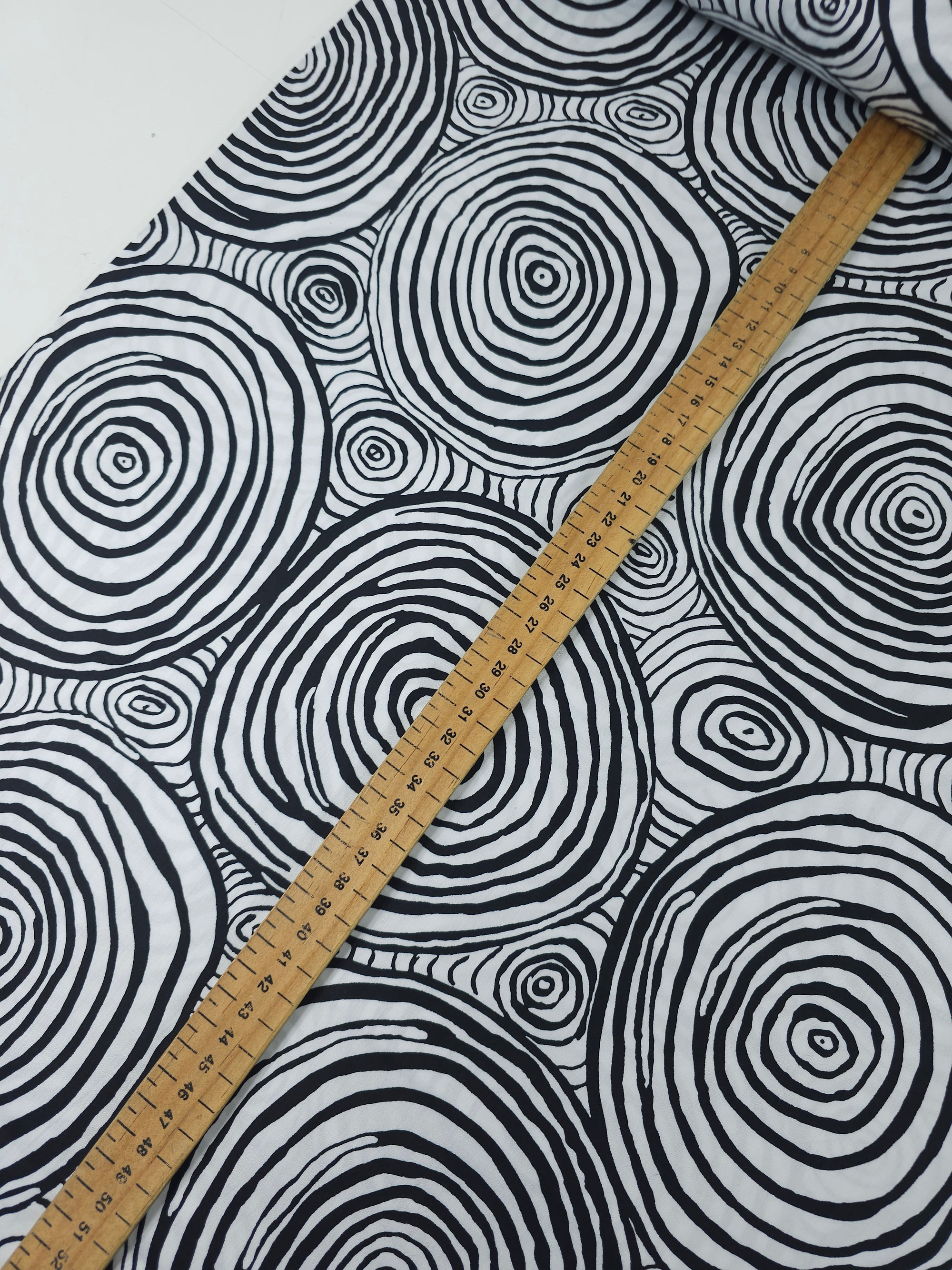 Monochrome Onion Rings Cotton Sateen 108" - Kaffe Fassett *EXTRA WIDE*