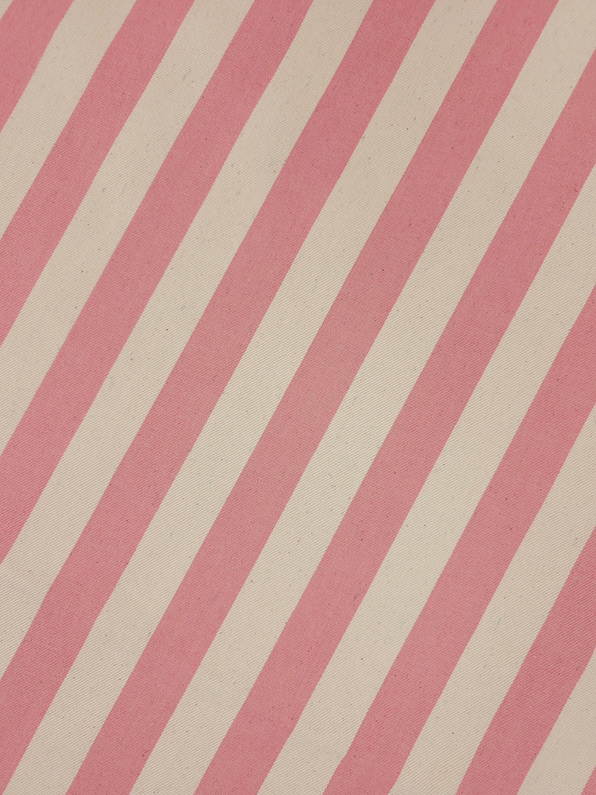 Candy Pink/Cream Stripe Denim