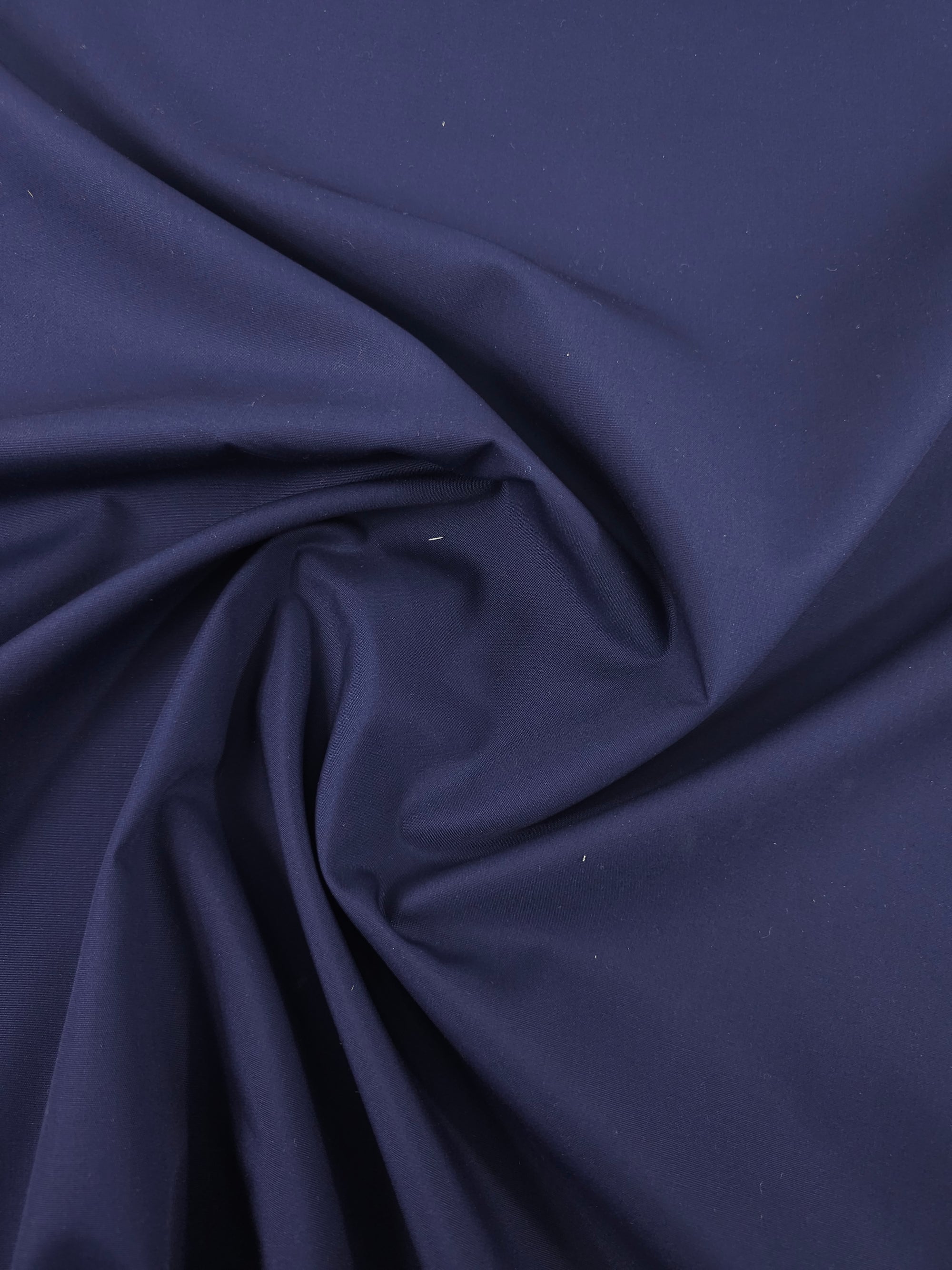 Indigo Navy Poly Cotton