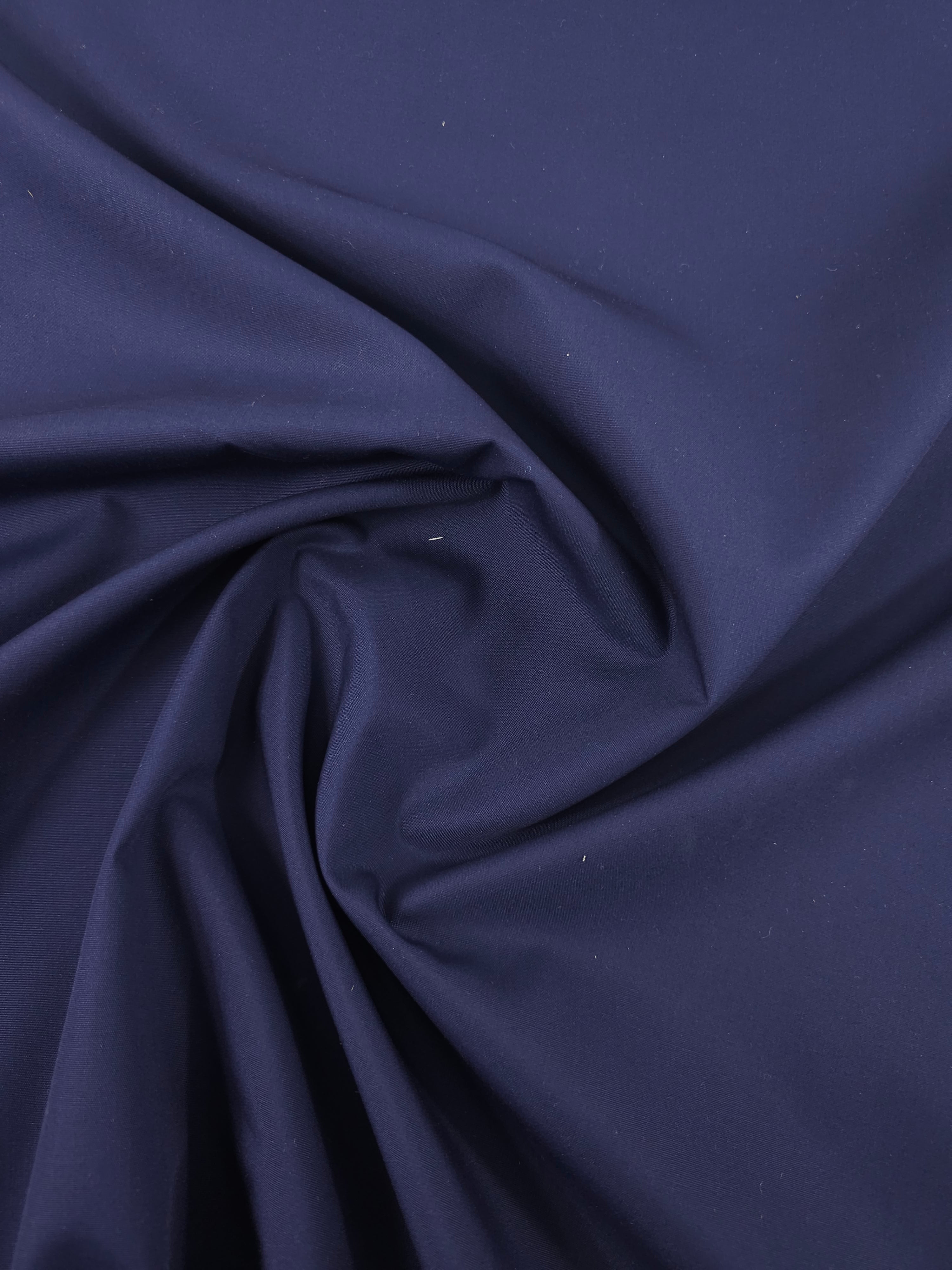 Indigo Navy Poly Cotton