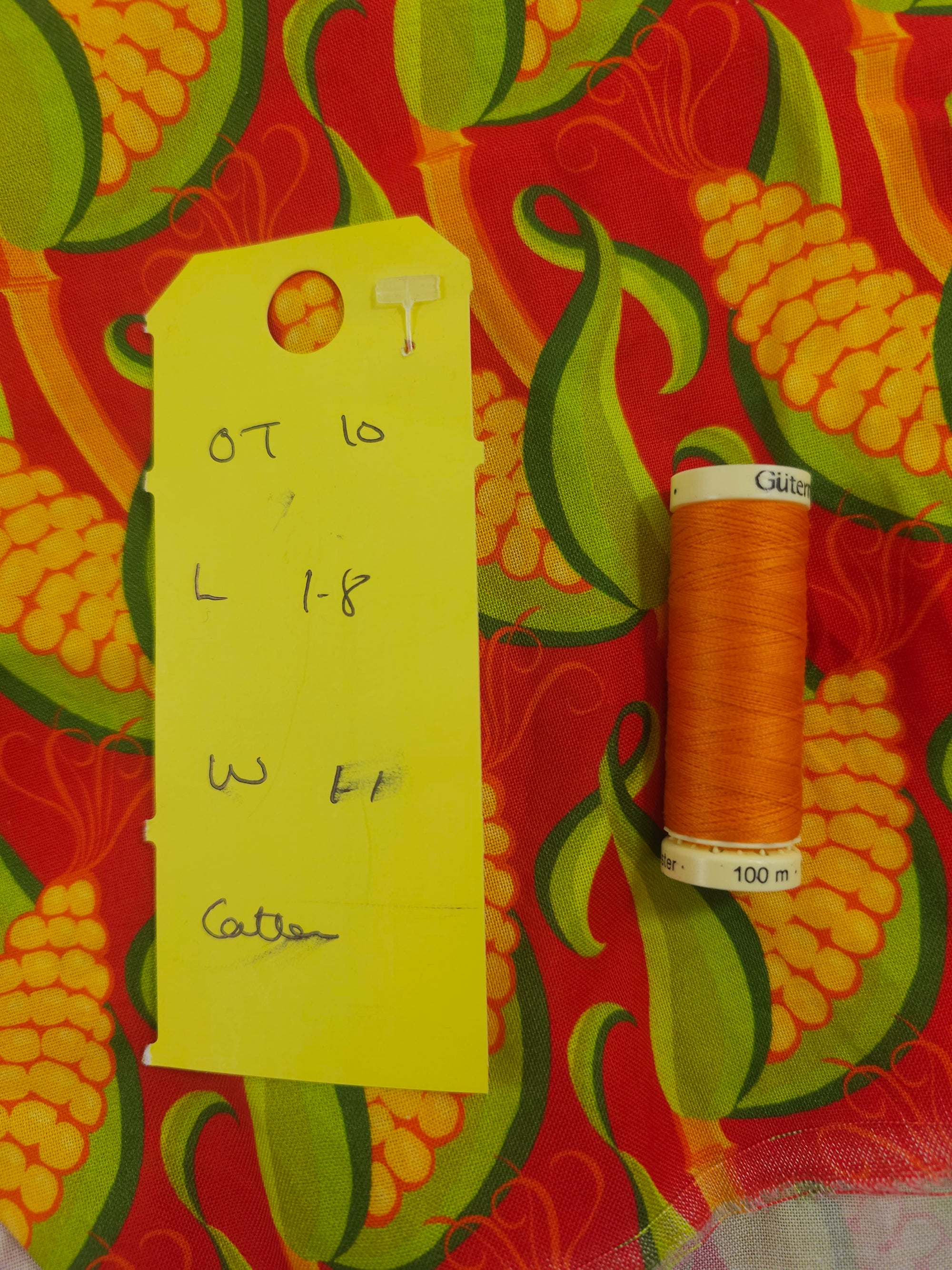 Red corn Cotton- 1.8m piece