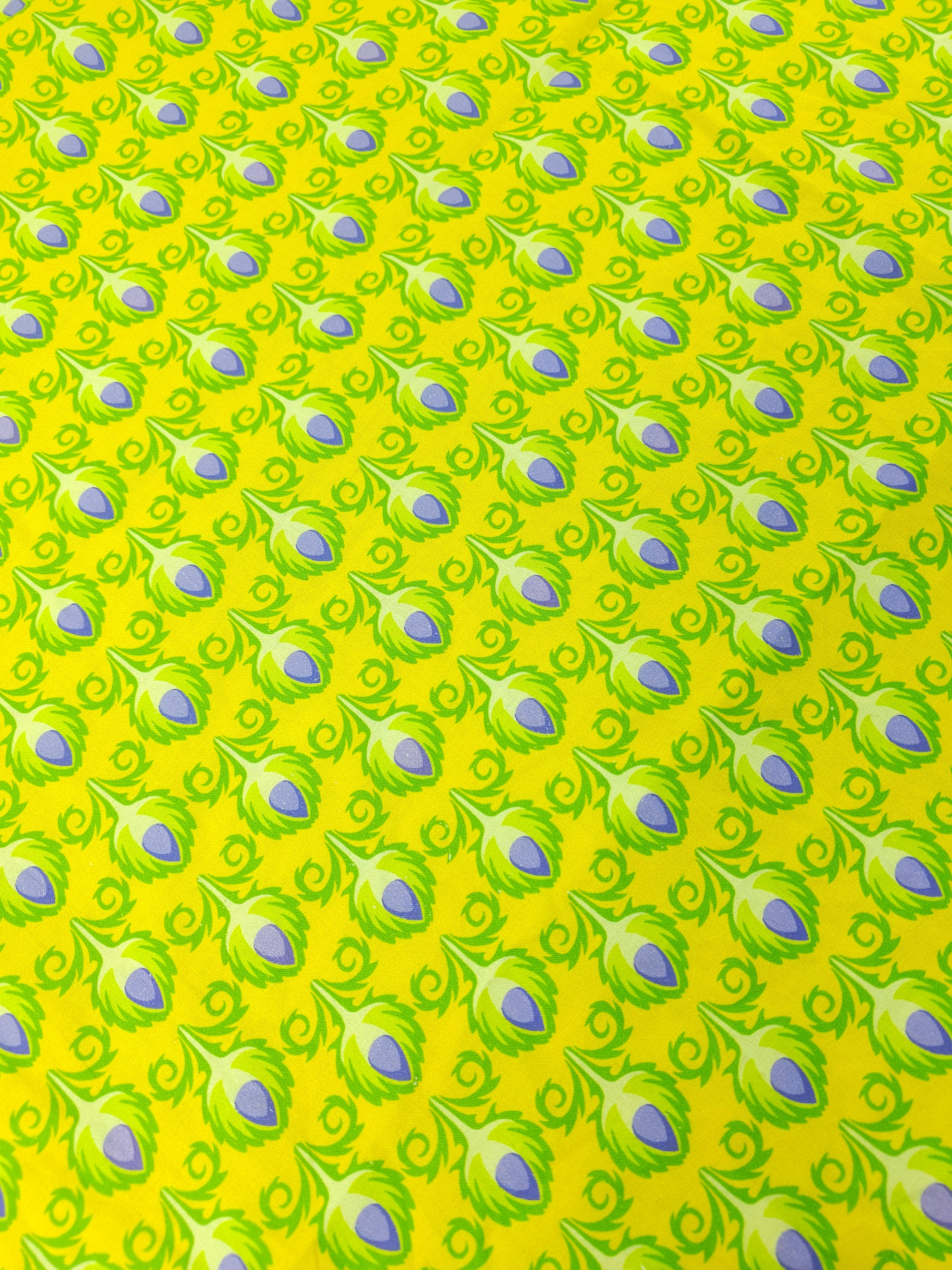 Artichoke yellow Cotton- 1.5m piece