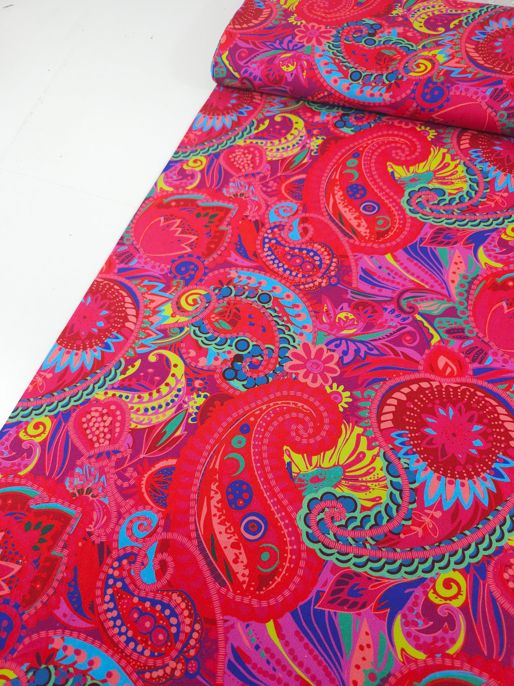 Summer Paisley Fiesta Canvas Cotton