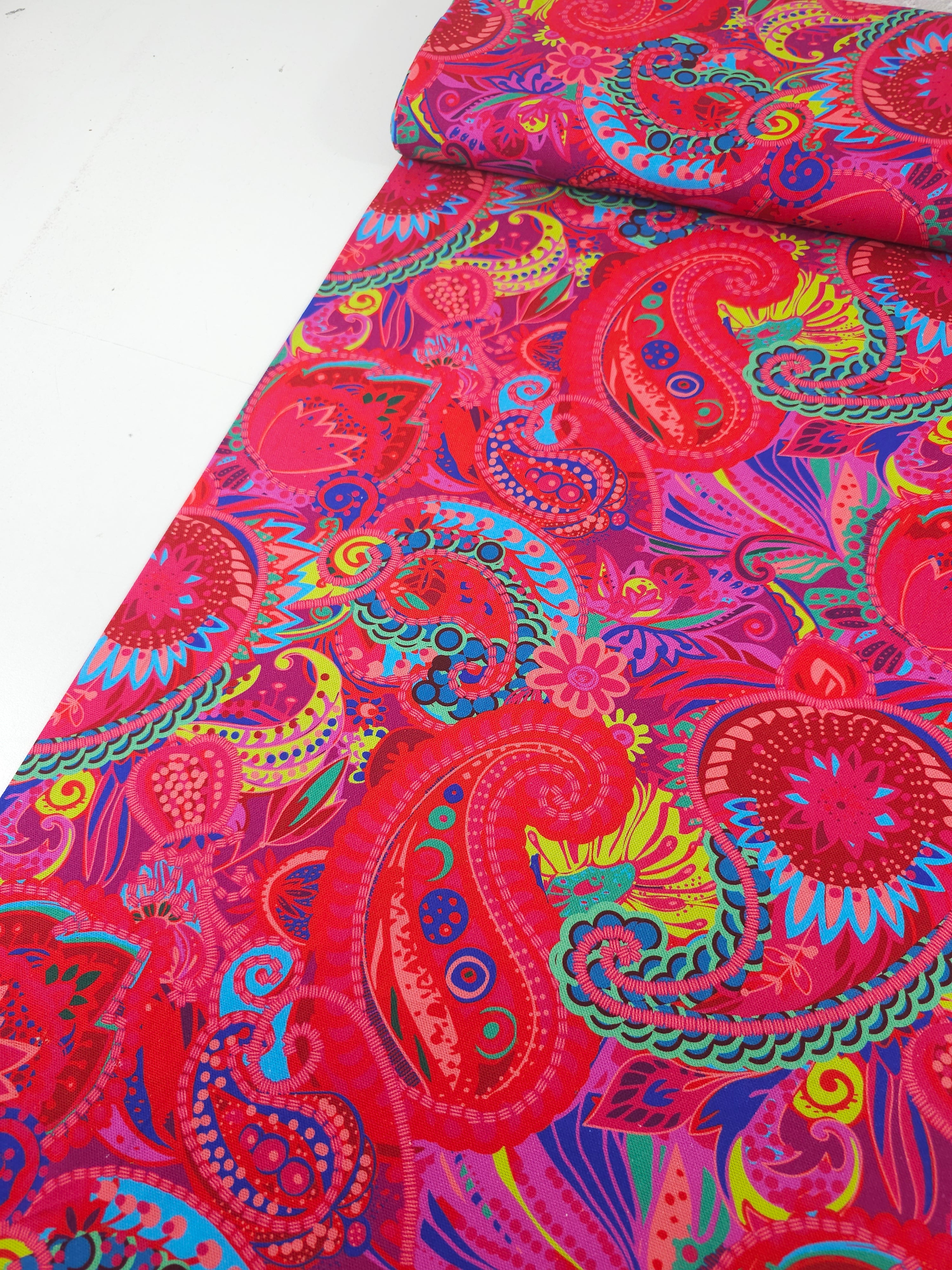 Summer Paisley Fiesta Canvas Cotton