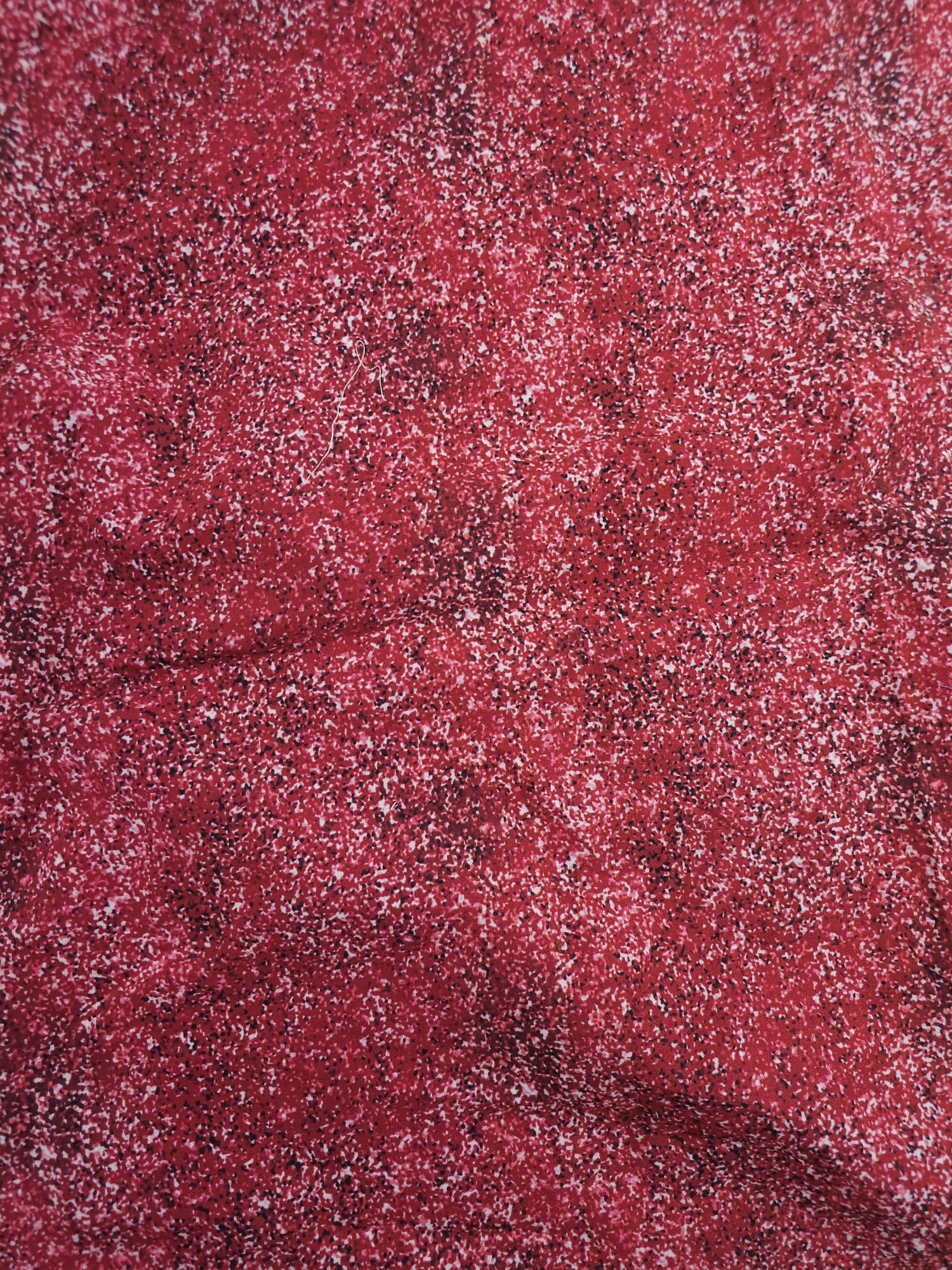 Speckled Cranberry Cotton - 1.2m Piece