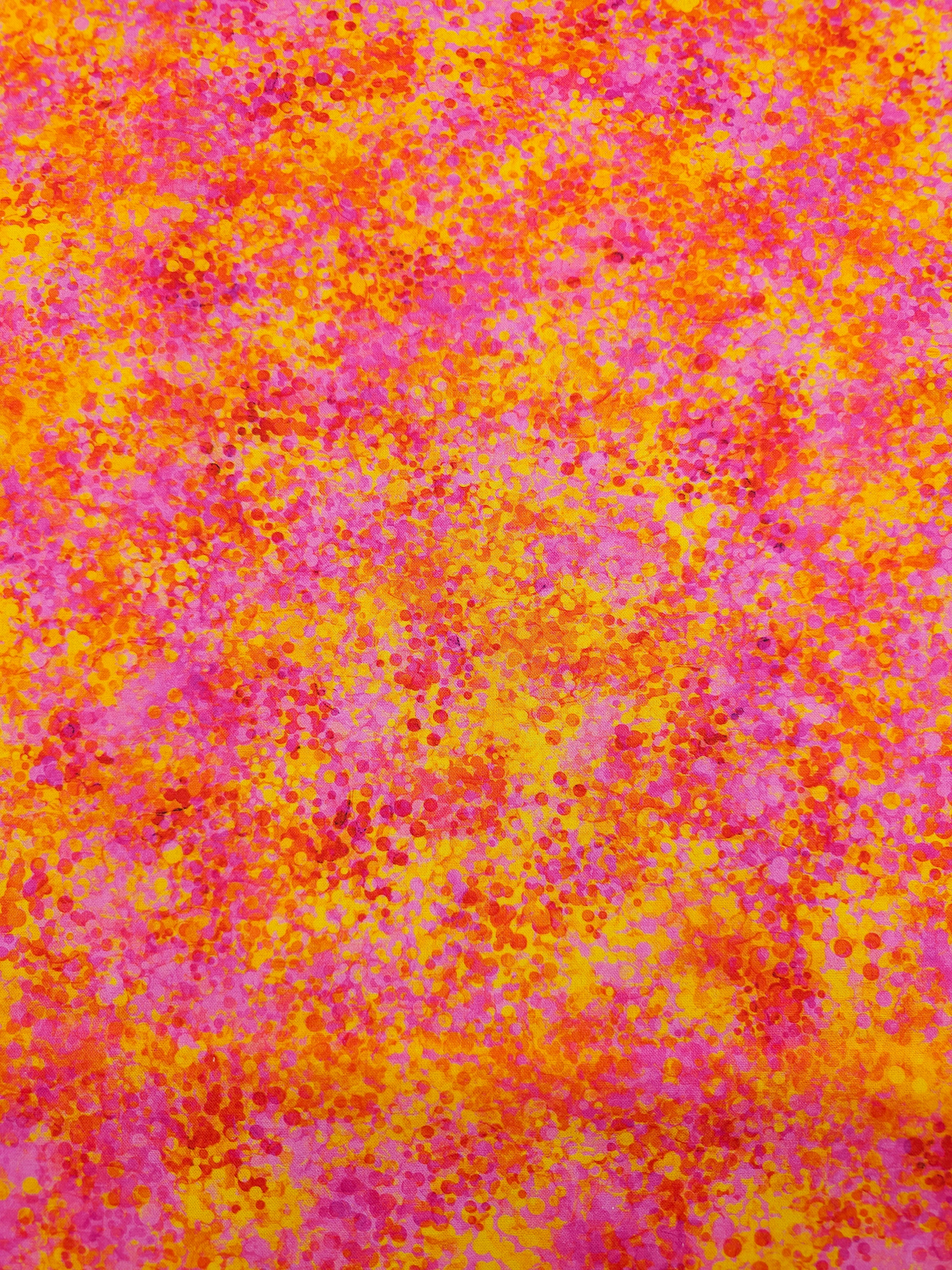 Sunset Confetti Dots 100% Cotton 106" *EXTRA WIDE*